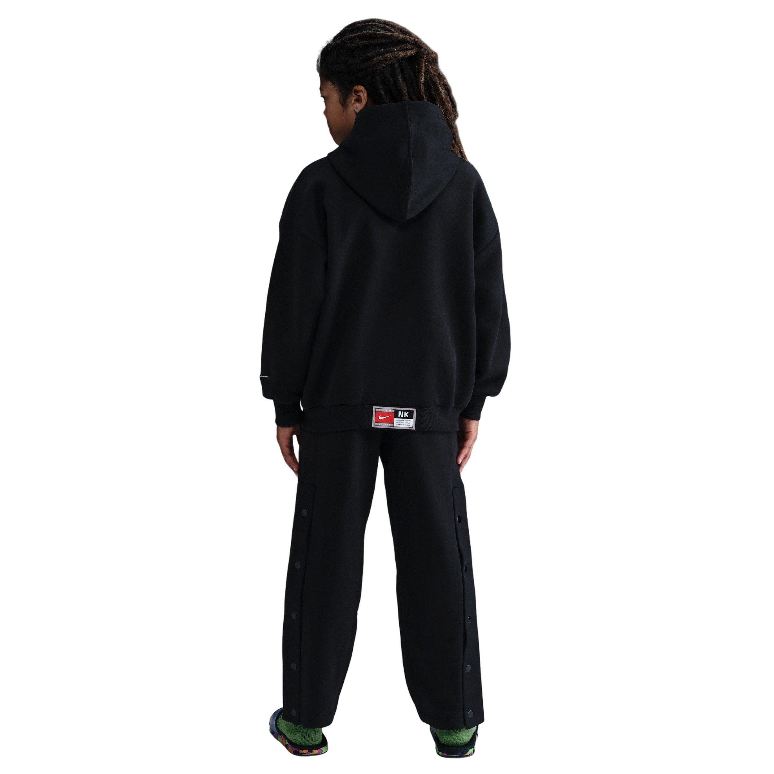 Nike Big Kids' Culture of Basketball Pullover Fleece Hoodie - Black - BLACK Thumbnail View 5