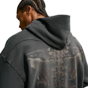 Nike Men's Ja Standard Issue Therma-FIT Fleece Pullover Basketball Hoodie - Black Spruce/Ice Silver - BLACK/SILVER