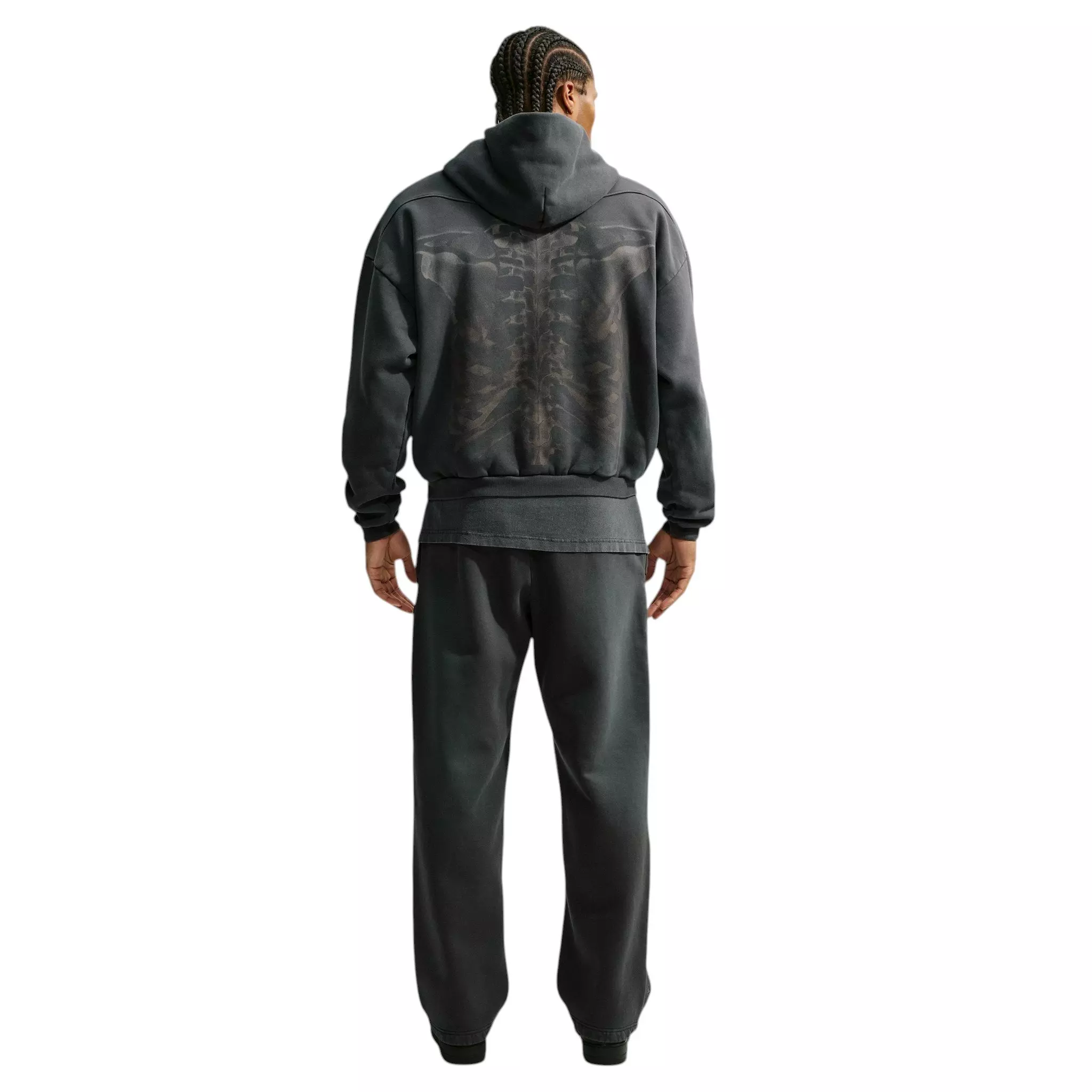 Nike Men's Ja Standard Issue Therma-FIT Fleece Pullover Basketball Hoodie - Black Spruce/Ice Silver - BLACK/SILVER