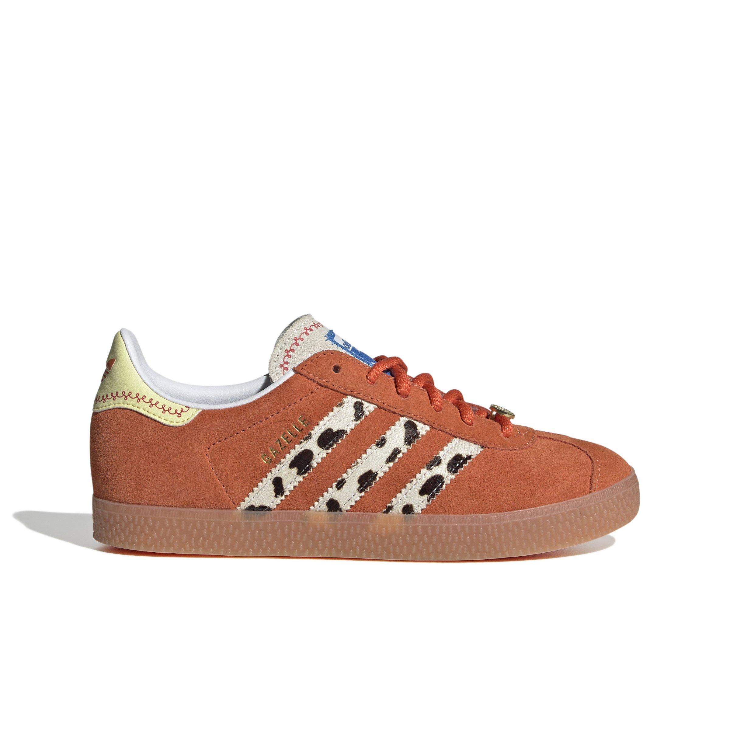 adidas Originals Gazelle "Orange/Ftwr White/Gum 2" Grade School Girls' Shoe - ORANGE/WHITE/GUM