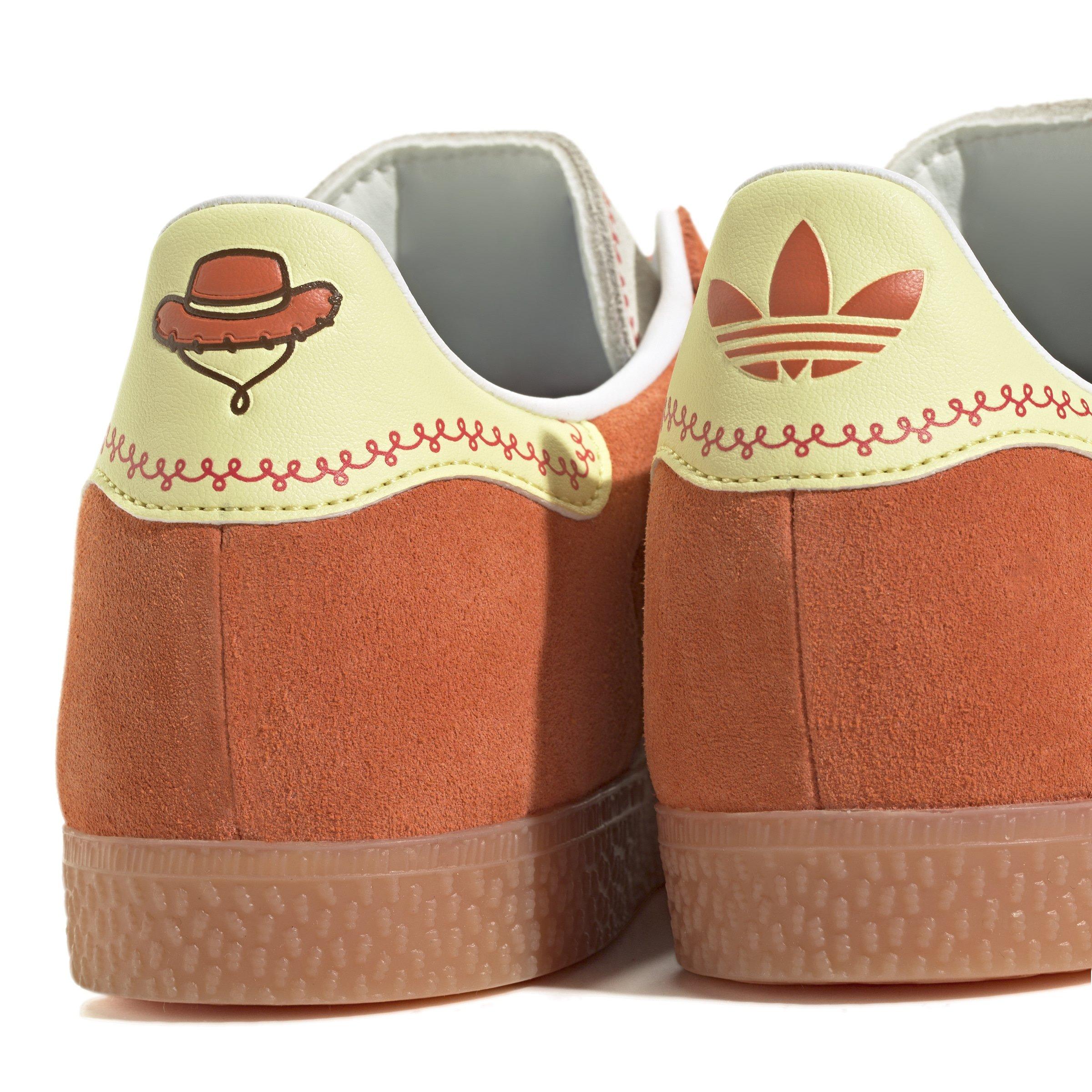 adidas Originals Gazelle Grade School Girls' "Orange/Ftwr White/Gum 2" Shoe