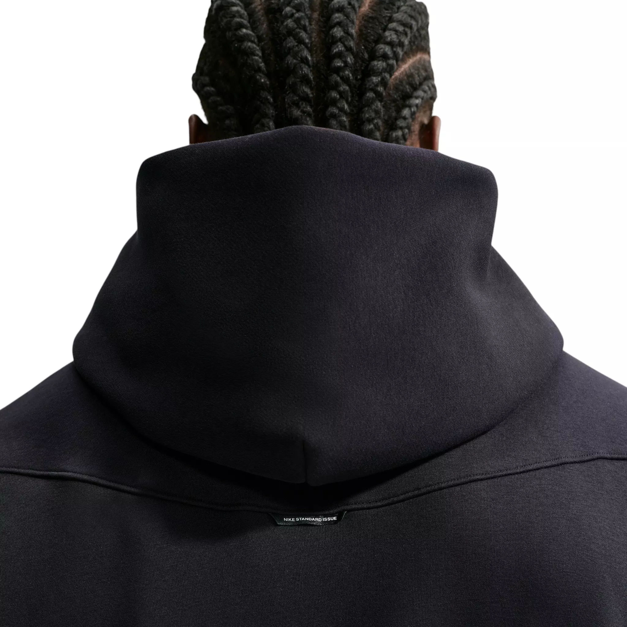 Nike Men's Standard Issue Brushed Pullover Basketball Hoodie - Black - BLACK