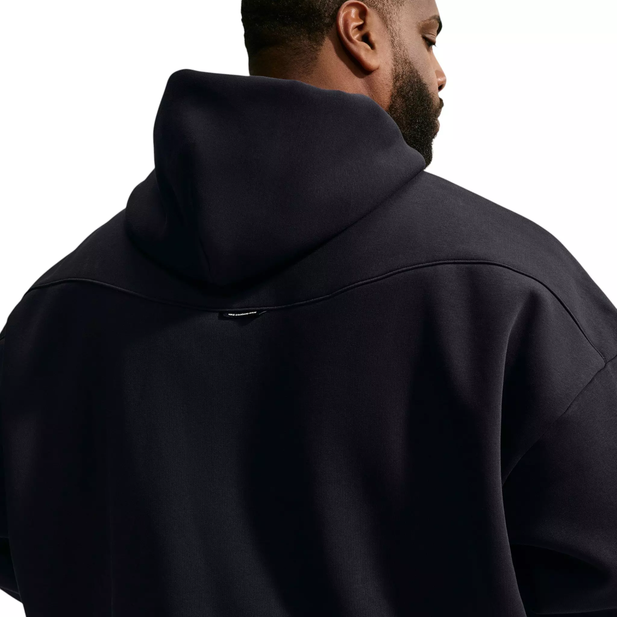 Nike Men's Standard Issue Brushed Pullover Basketball Hoodie - Black - BLACK