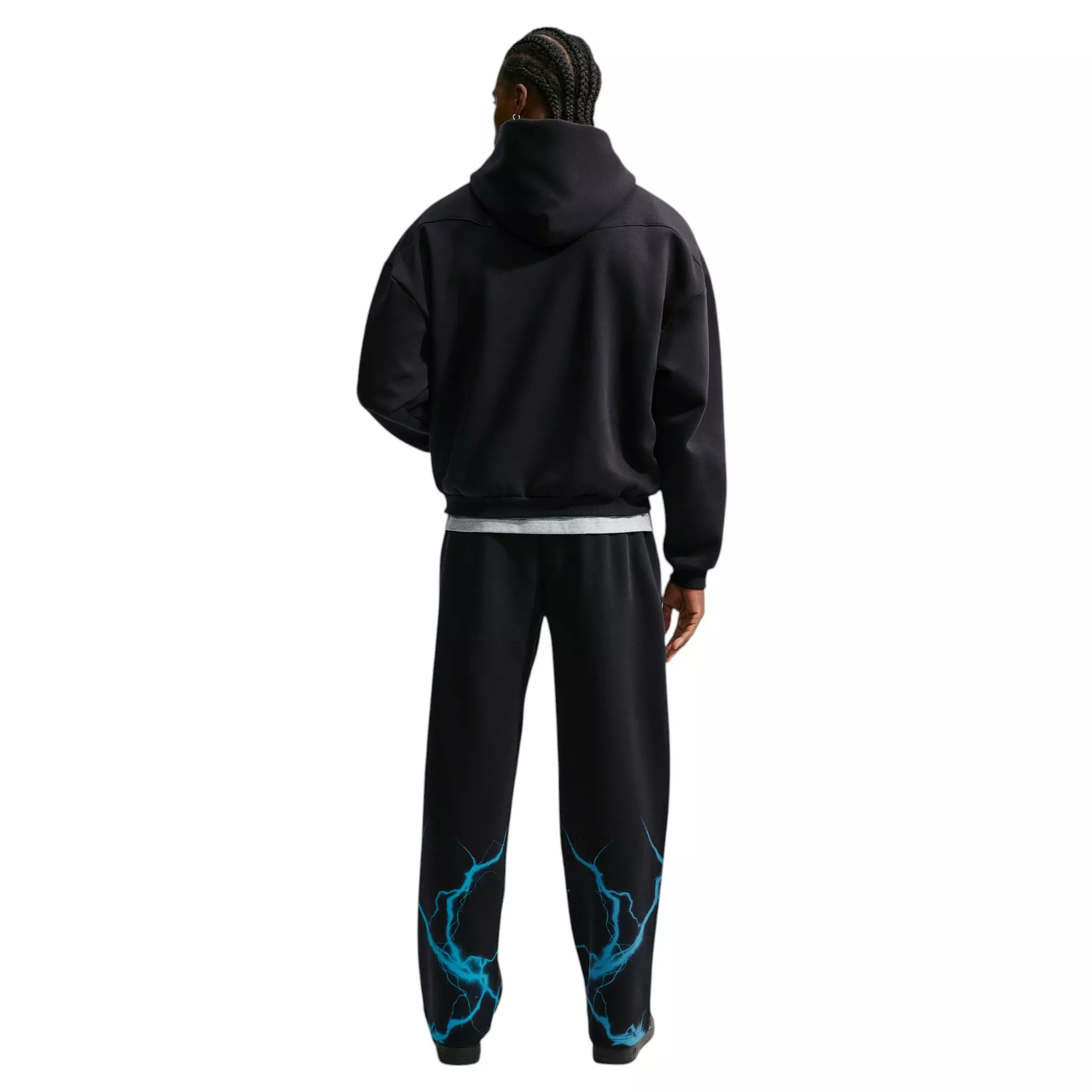 Nike Men's Standard Issue Brushed Pullover Basketball Hoodie - Black - BLACK