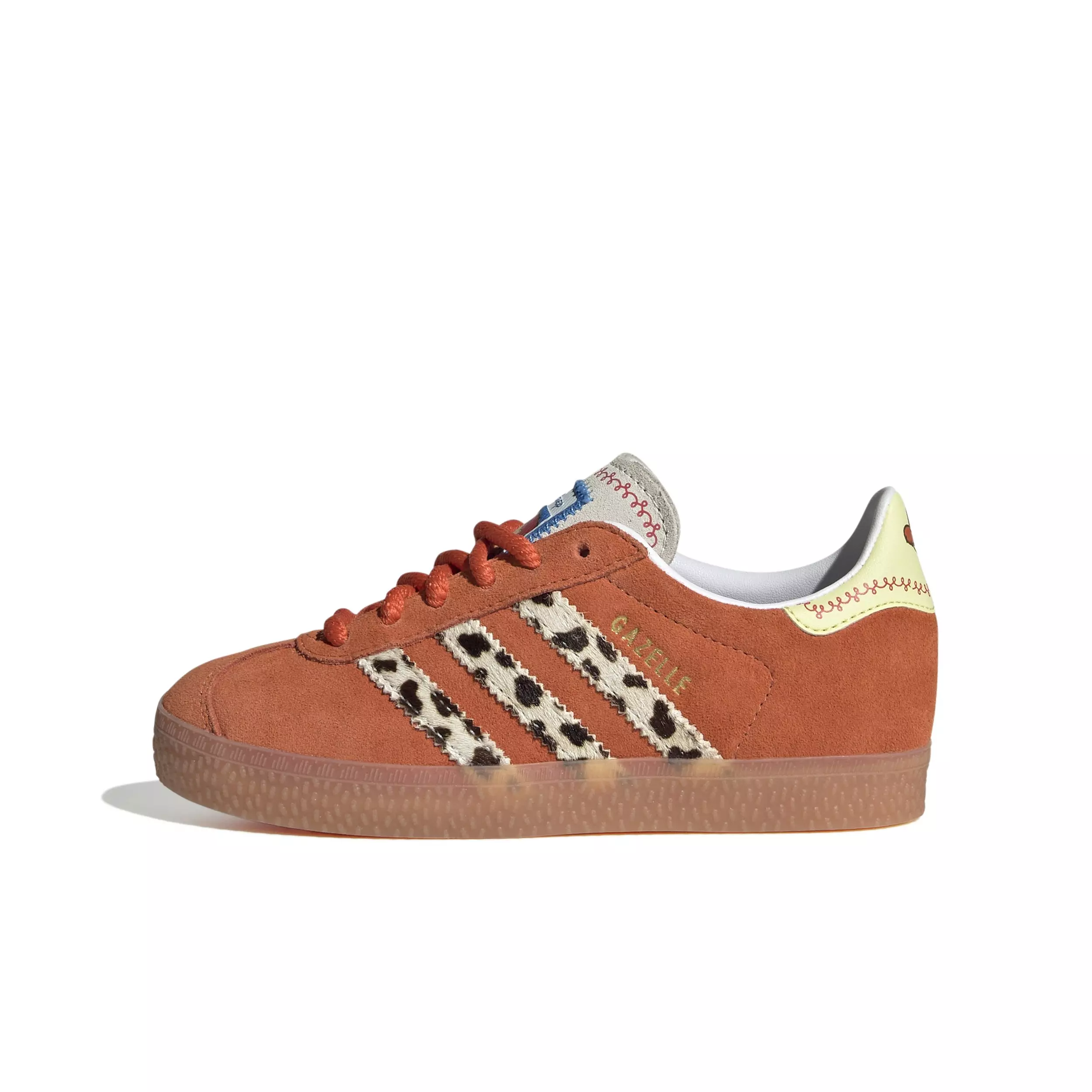 adidas Originals Pixar Gazelle "Orange/Ftwr White/Gum 2" Preschool Girls' Shoe - ORANGE/WHITE/GUM