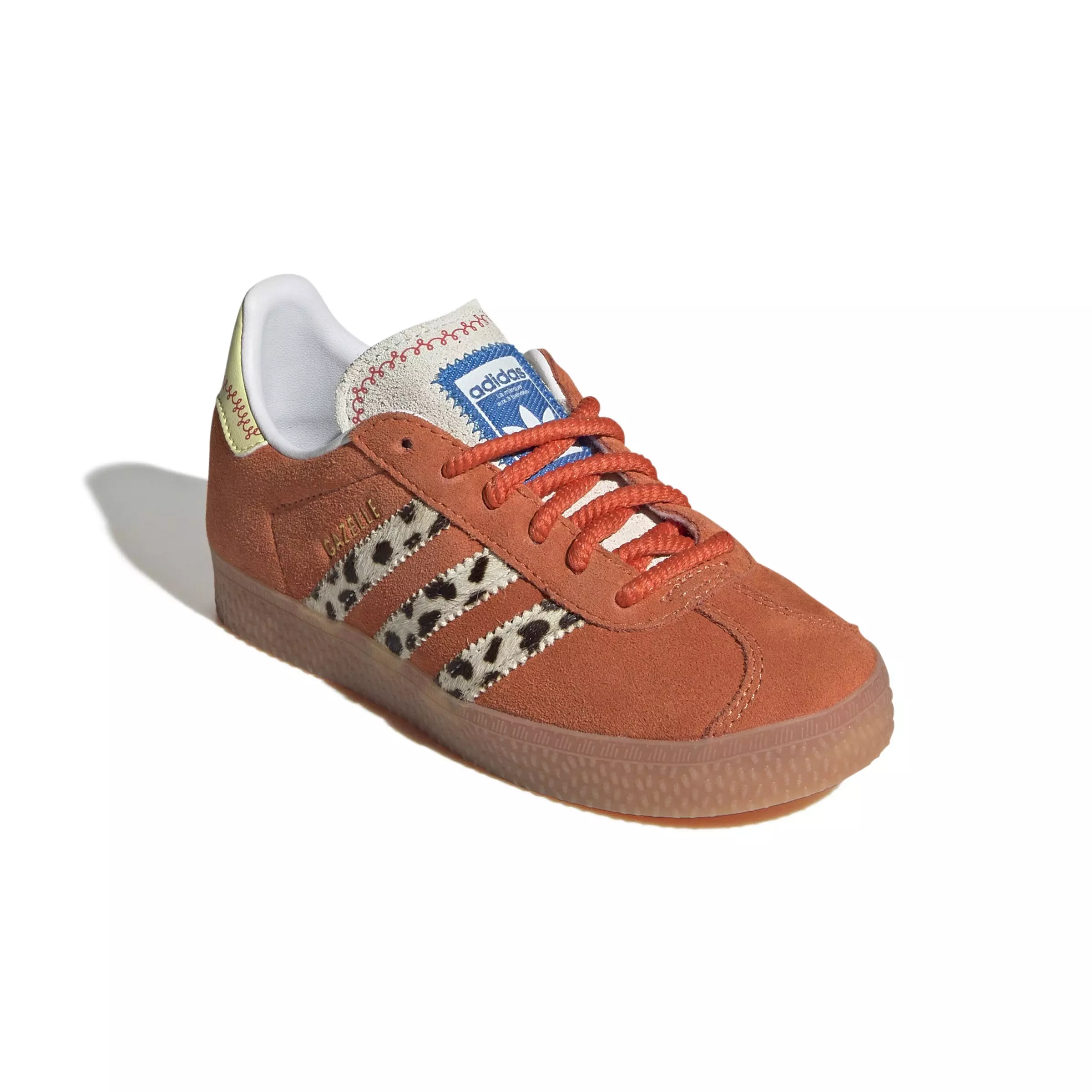 adidas Originals Pixar Gazelle "Orange/Ftwr White/Gum 2" Preschool Girls' Shoe - ORANGE/WHITE/GUM