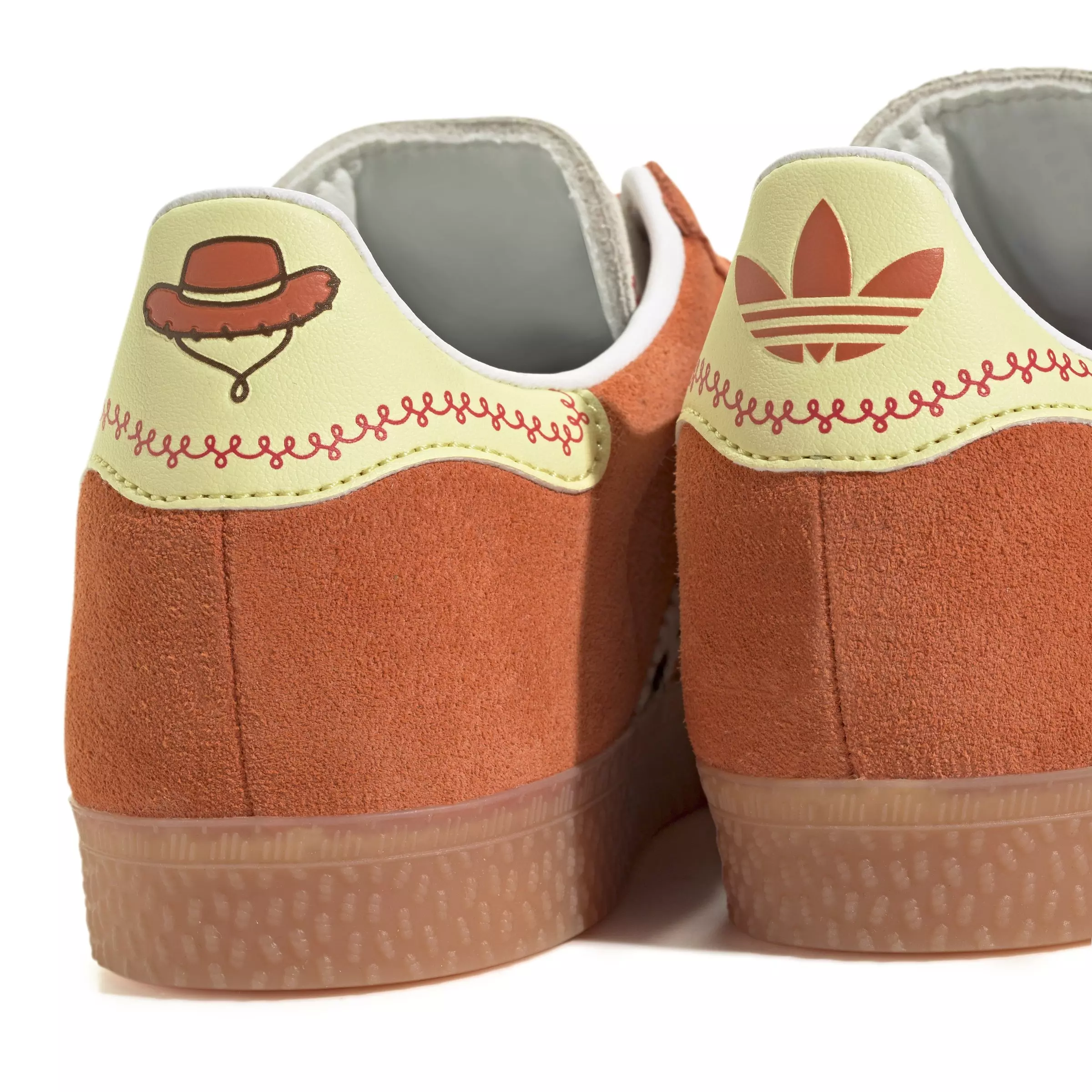 adidas Originals Pixar Gazelle "Orange/Ftwr White/Gum 2" Preschool Girls' Shoe - ORANGE/WHITE/GUM