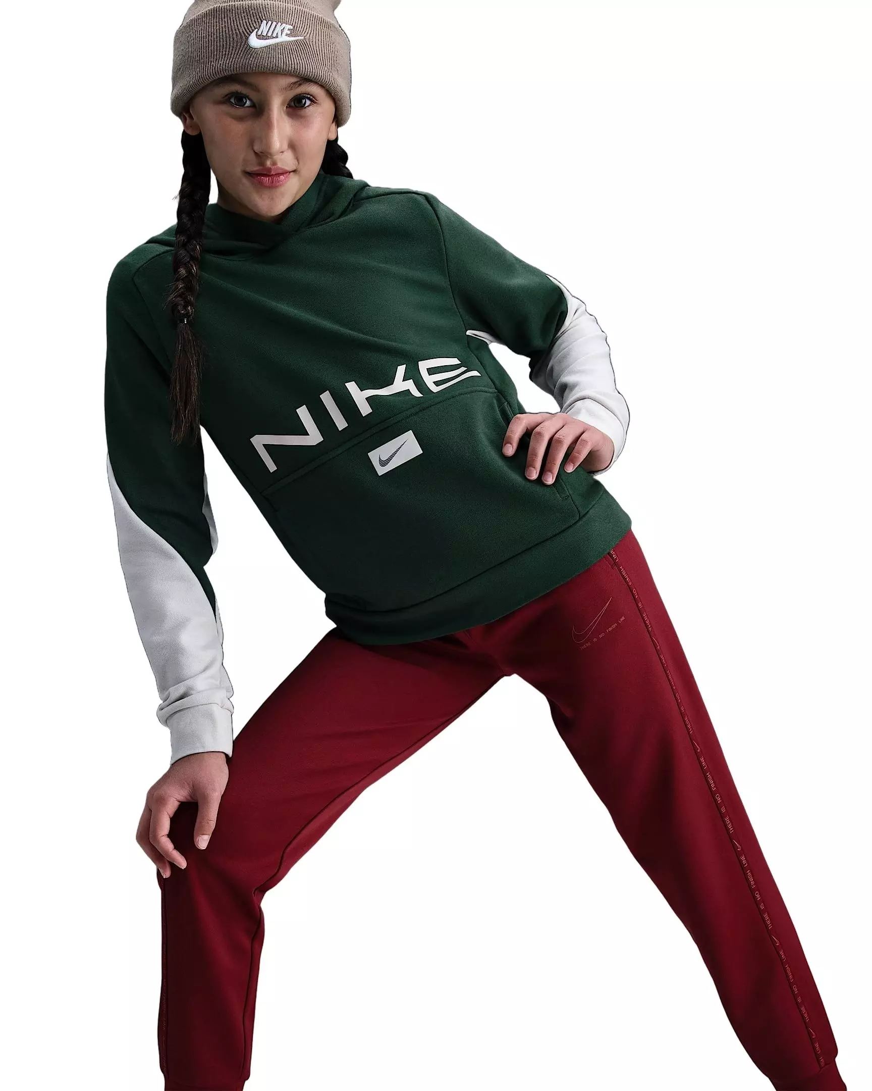 Nike Big Boys' Sportswear Multi Dri-FIT Pants - Red - RED