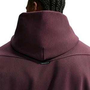 Nike Men's Standard Issue Therma-FIT Brushed Basketball Pullover - Burgundy Crush/Pale Ivory - BURGUNDY/IVORY
