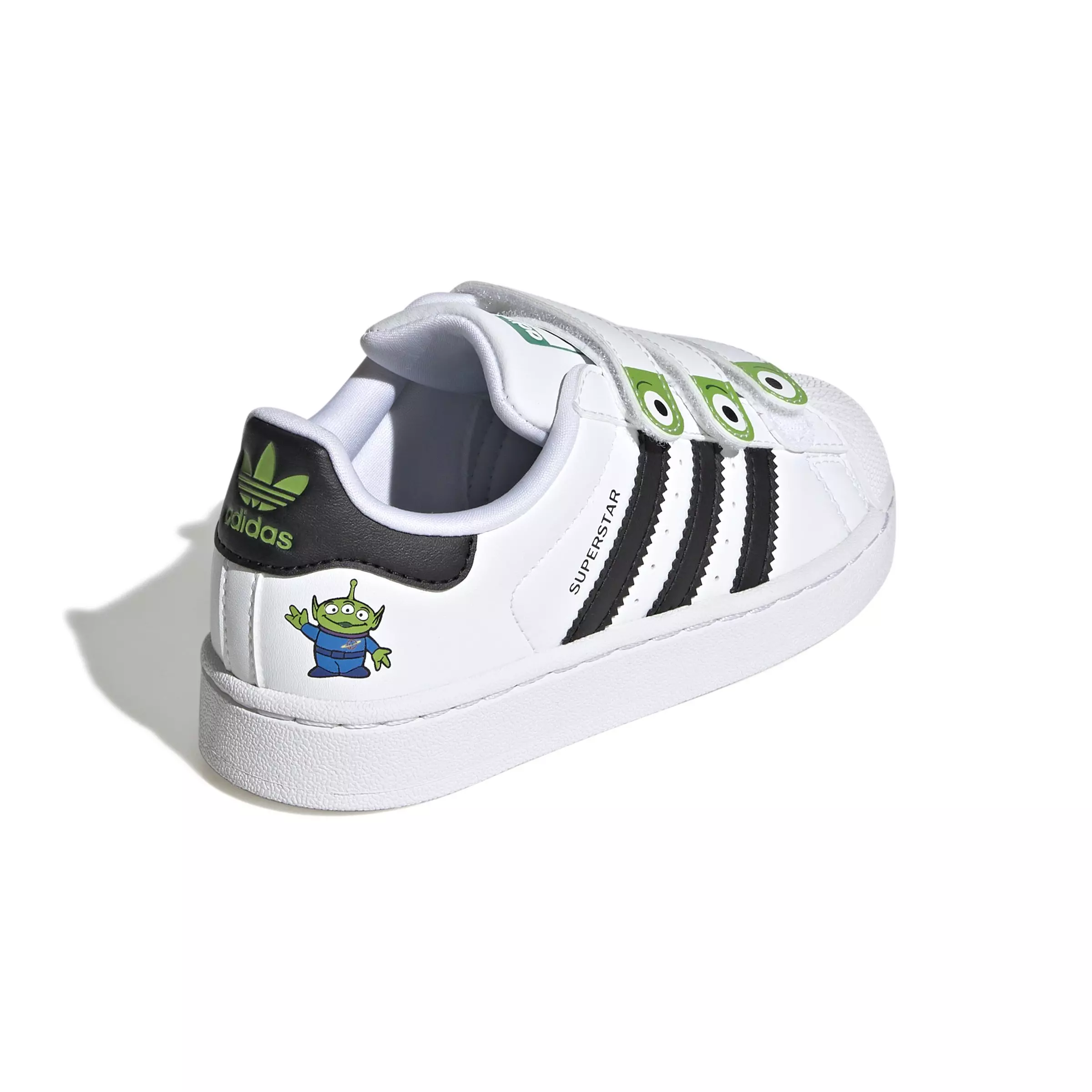 adidas Originals Superstar II CC x Disney Pixar "White/Black/Semi Green" Preschool Boys' Shoe - WHITE/BLACK/GREEN