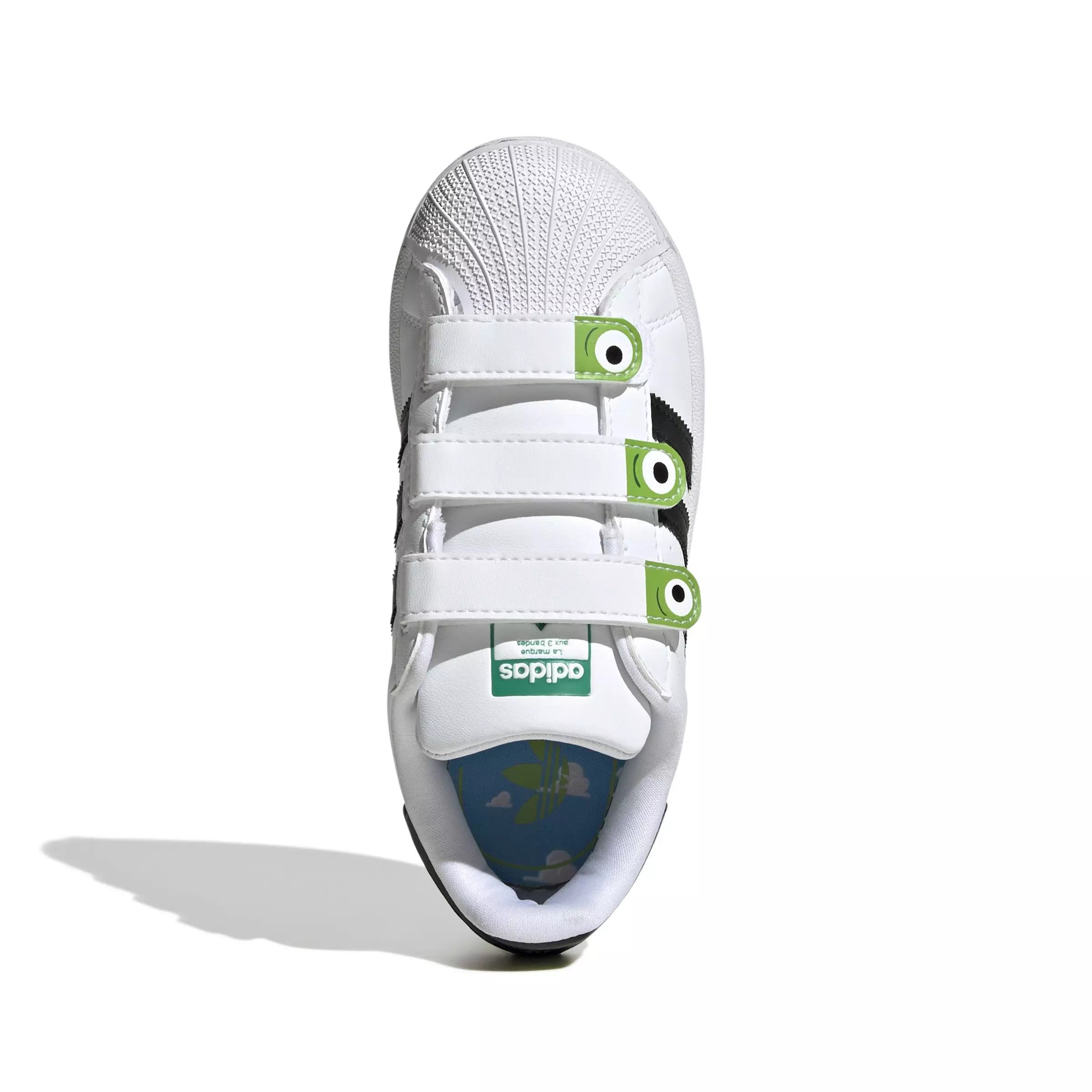 adidas Originals Superstar II CC x Disney Pixar "White/Black/Semi Green" Preschool Boys' Shoe - WHITE/BLACK/GREEN