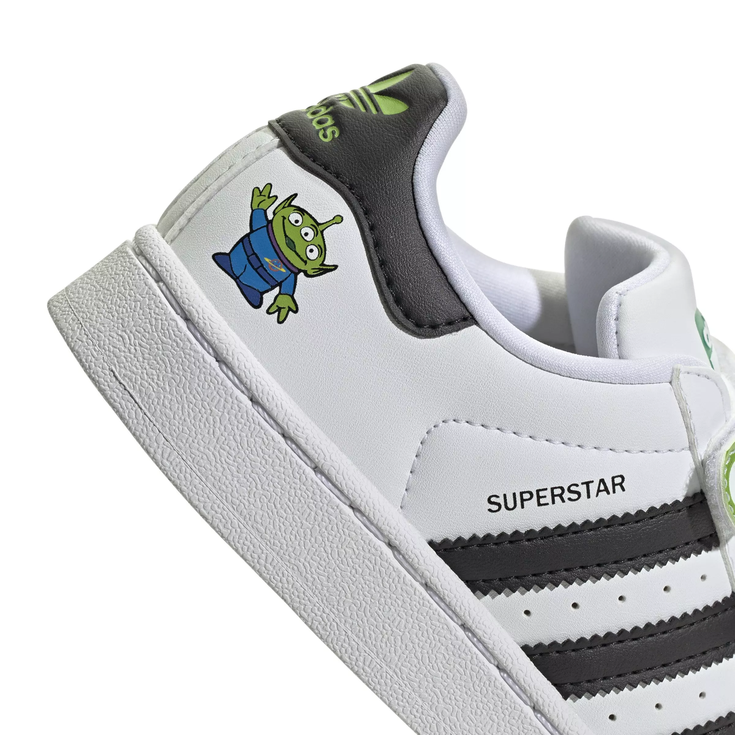 adidas Originals Superstar II CC x Disney Pixar "White/Black/Semi Green" Preschool Boys' Shoe - WHITE/BLACK/GREEN