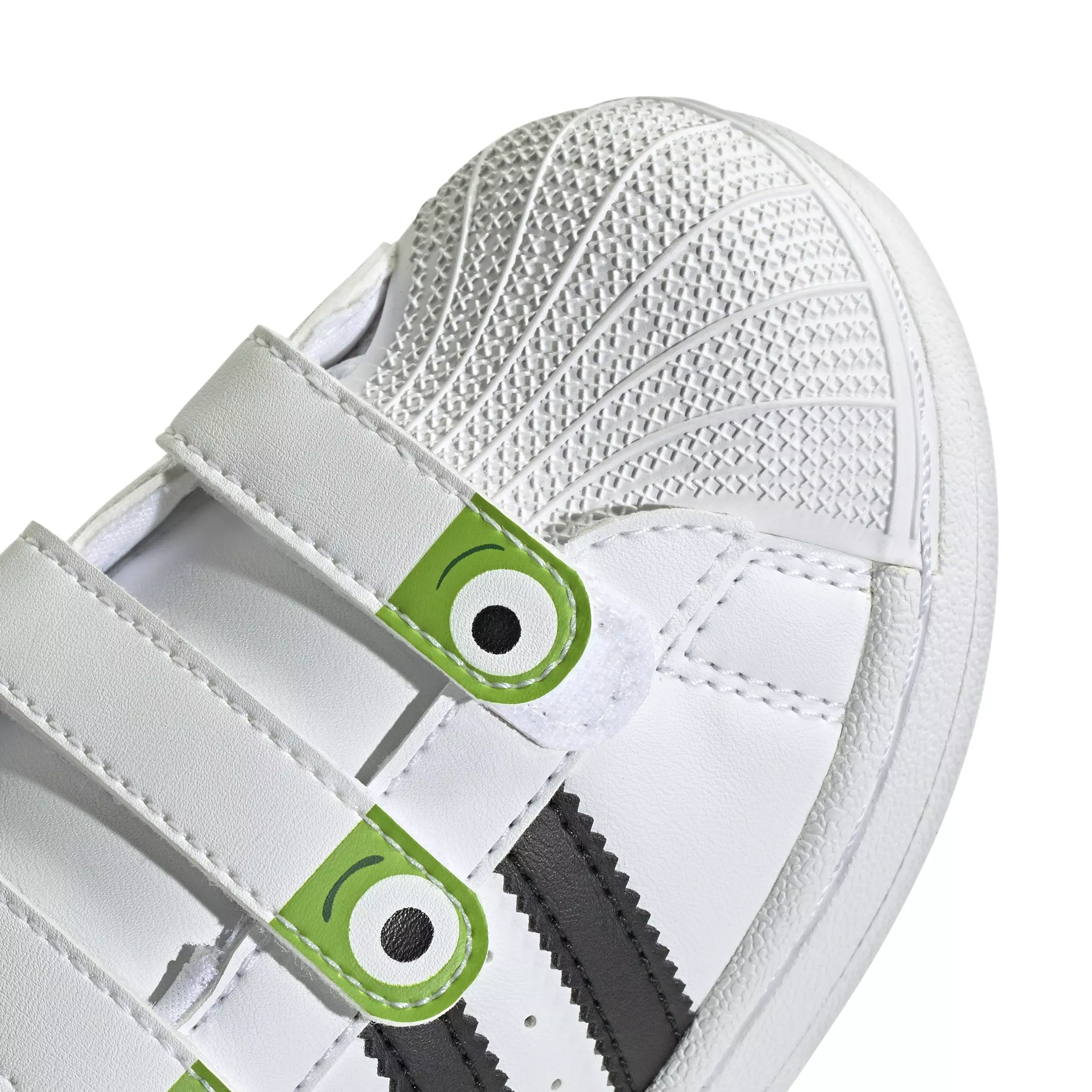 adidas Originals Superstar II CC x Disney Pixar "White/Black/Semi Green" Preschool Boys' Shoe - WHITE/BLACK/GREEN
