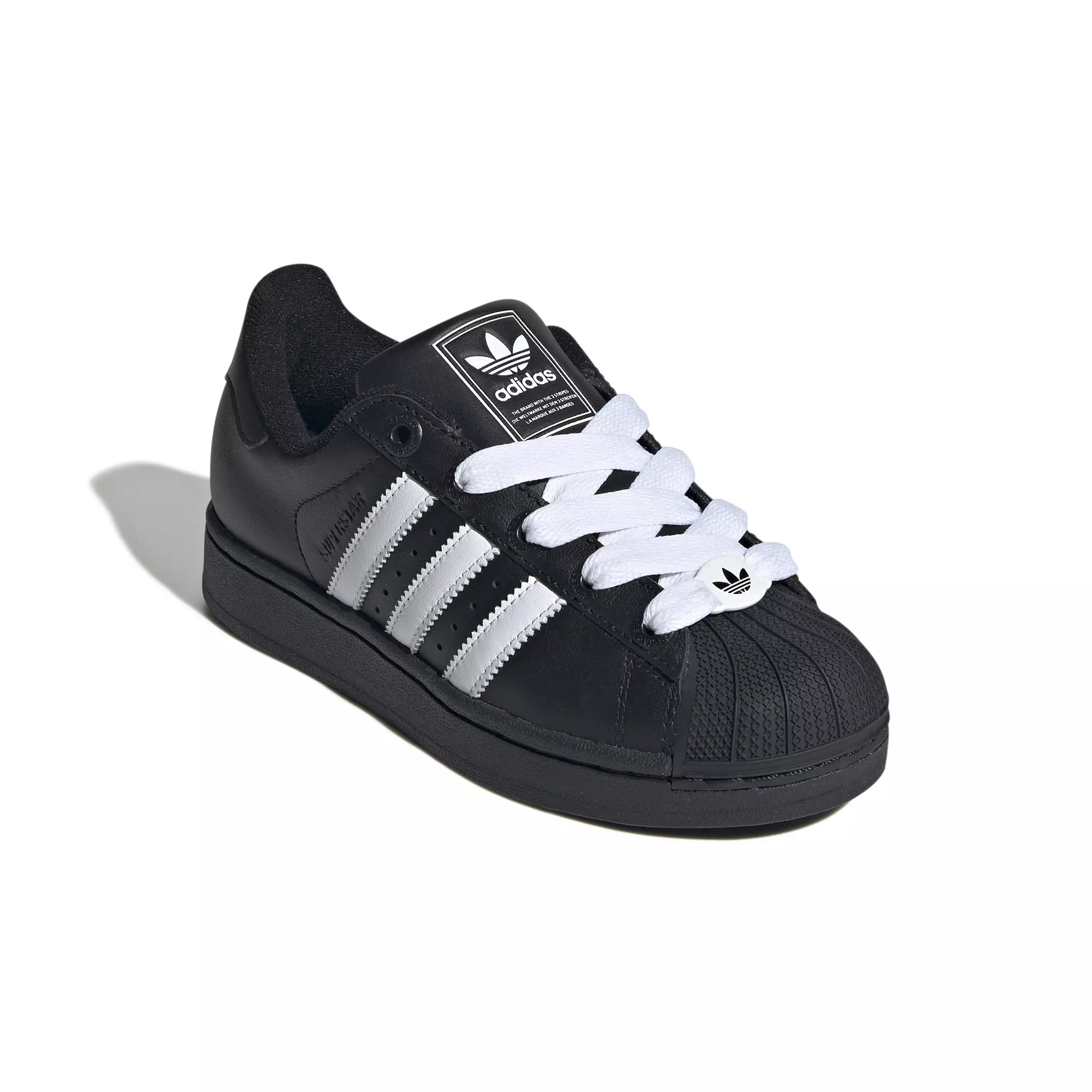 adidas Originals Superstar II "Core Black/Ftwr White/Core Black" Grade School Boys' Shoe - BLACK/WHITE/BLACK