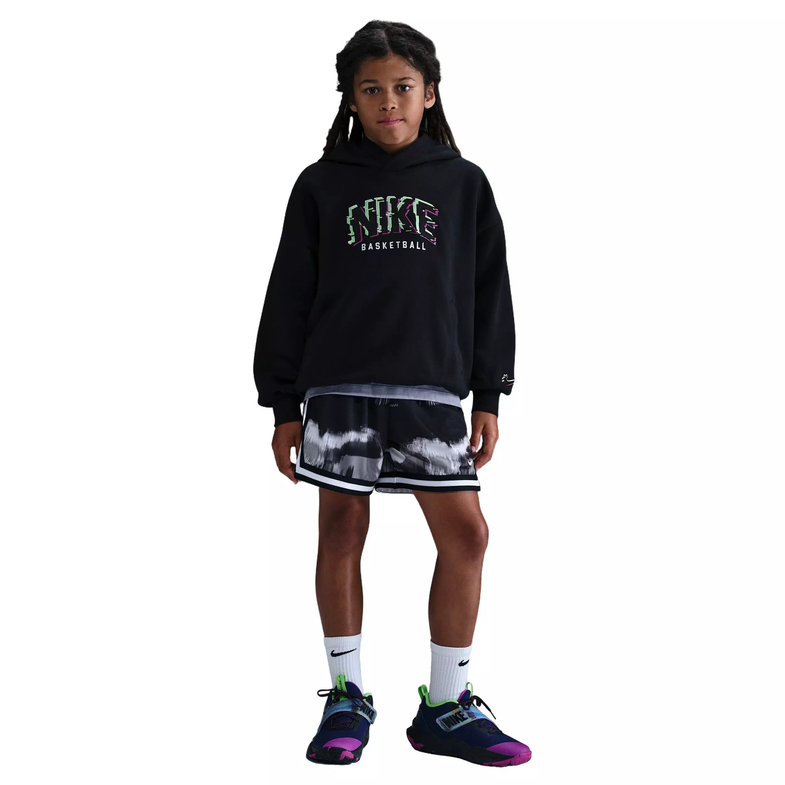 Nike Big Kids' DNA Dri-FIT 5" Basketball Shorts - Black - BLACK
