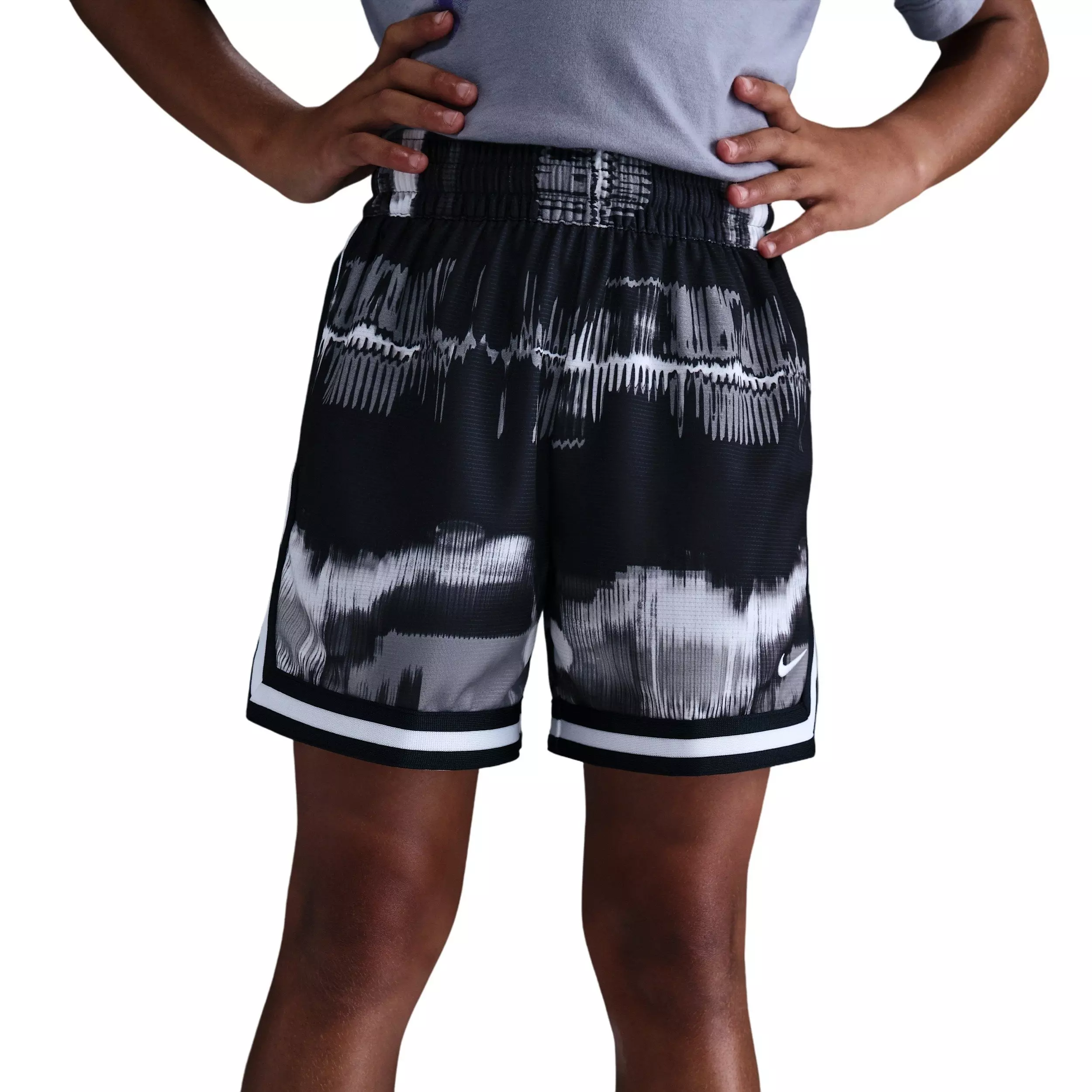 Nike Big Kids' DNA Dri-FIT 5" Basketball Shorts -Black - BLACK