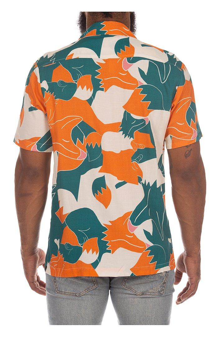 AKOO Men's Cozumel Short Sleeve Woven Shirt - WHITE Thumbnail View 2