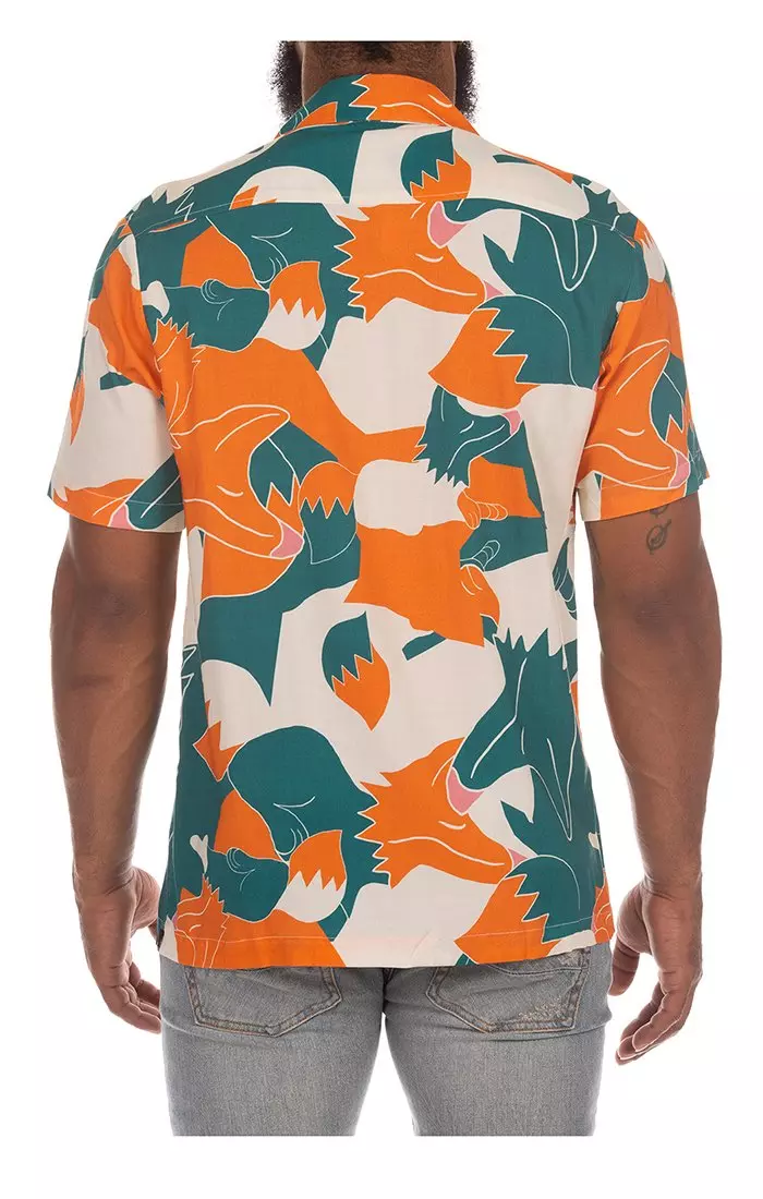 AKOO Men's Cozumel Short Sleeve Woven Shirt - WHITE