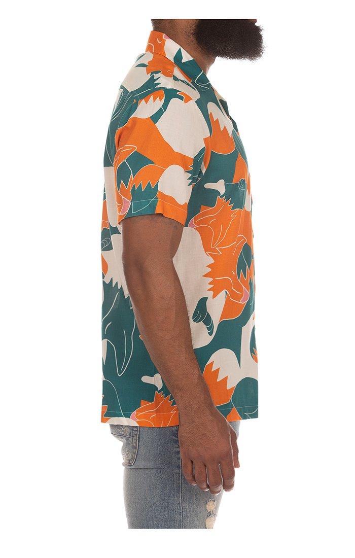 AKOO Men's Cozumel Short Sleeve Woven Shirt - WHITE Thumbnail View 3