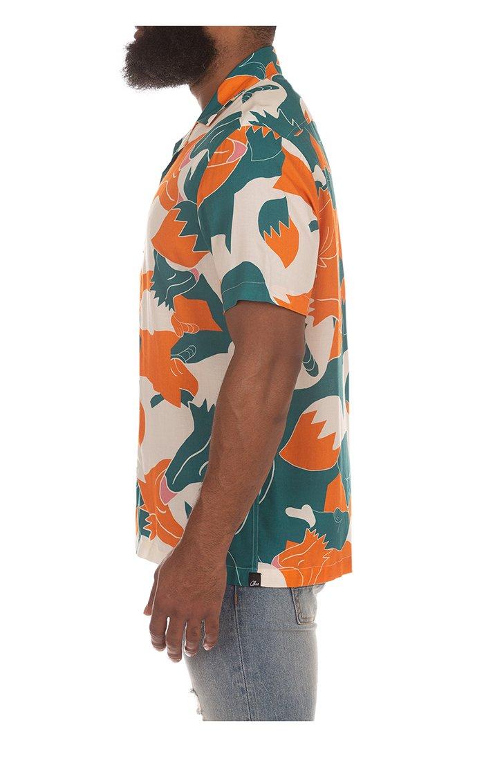 AKOO Men's Cozumel Short Sleeve Woven Shirt - WHITE Thumbnail View 4