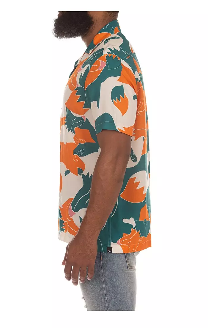 AKOO Men's Cozumel Short Sleeve Woven Shirt - WHITE