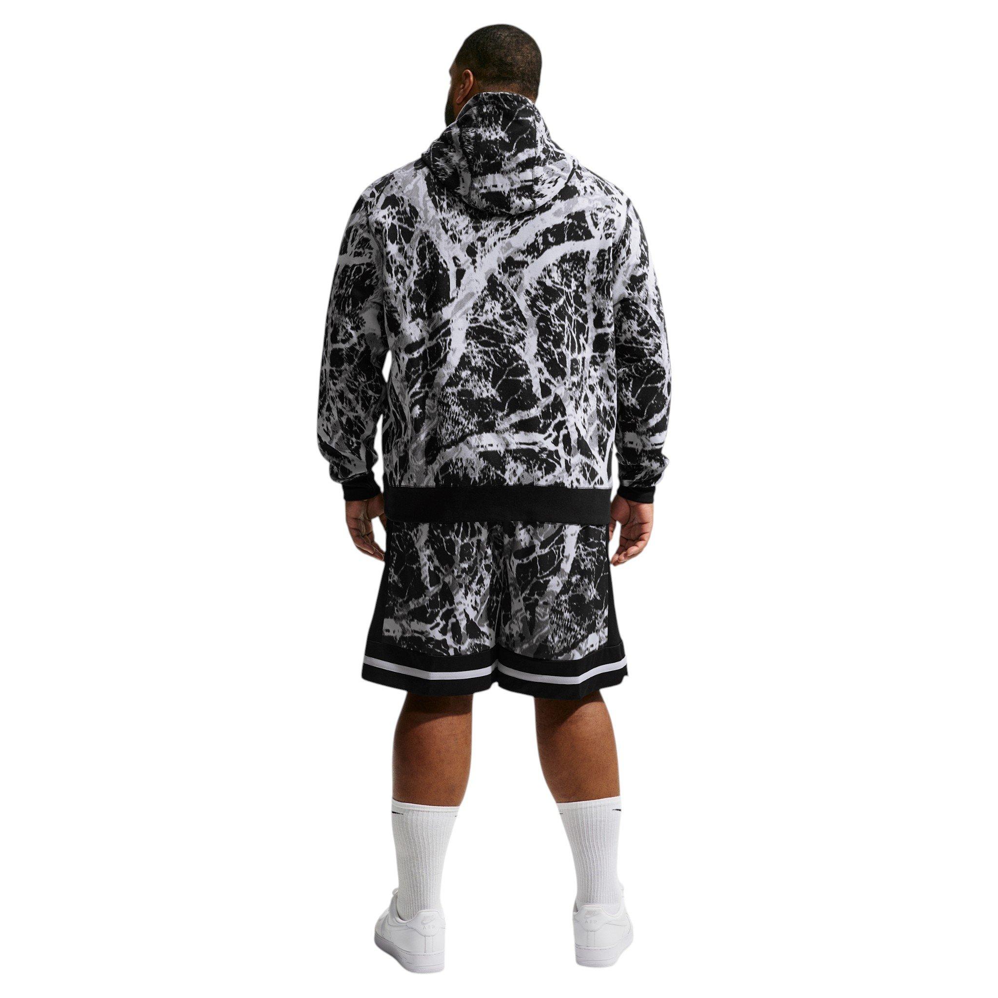 Nike Men's Ja 14" Marble Print Basketball Shorts - BLACK