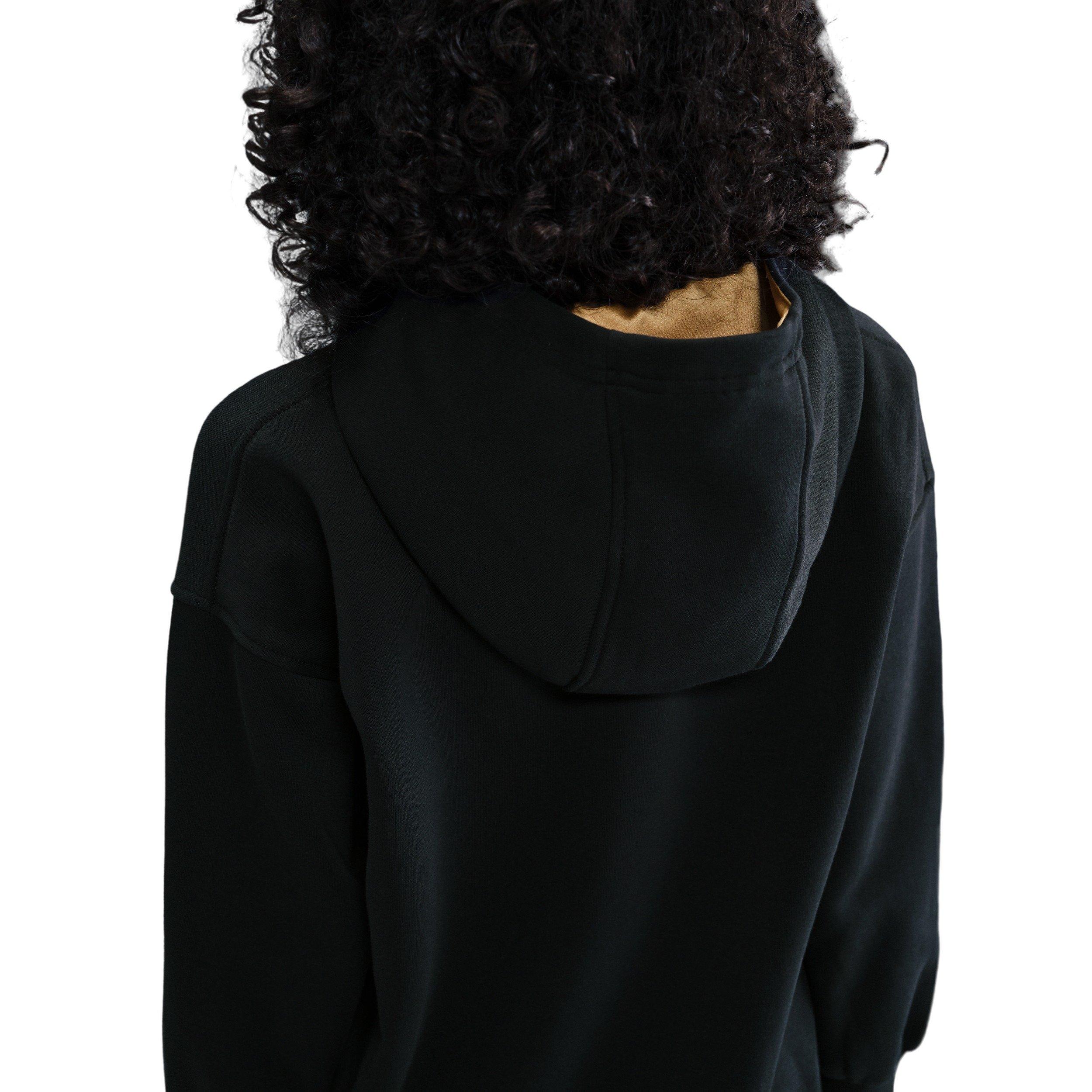 Nike Sportswear Club Fleece Big Girls' Black Oversized Hoodie