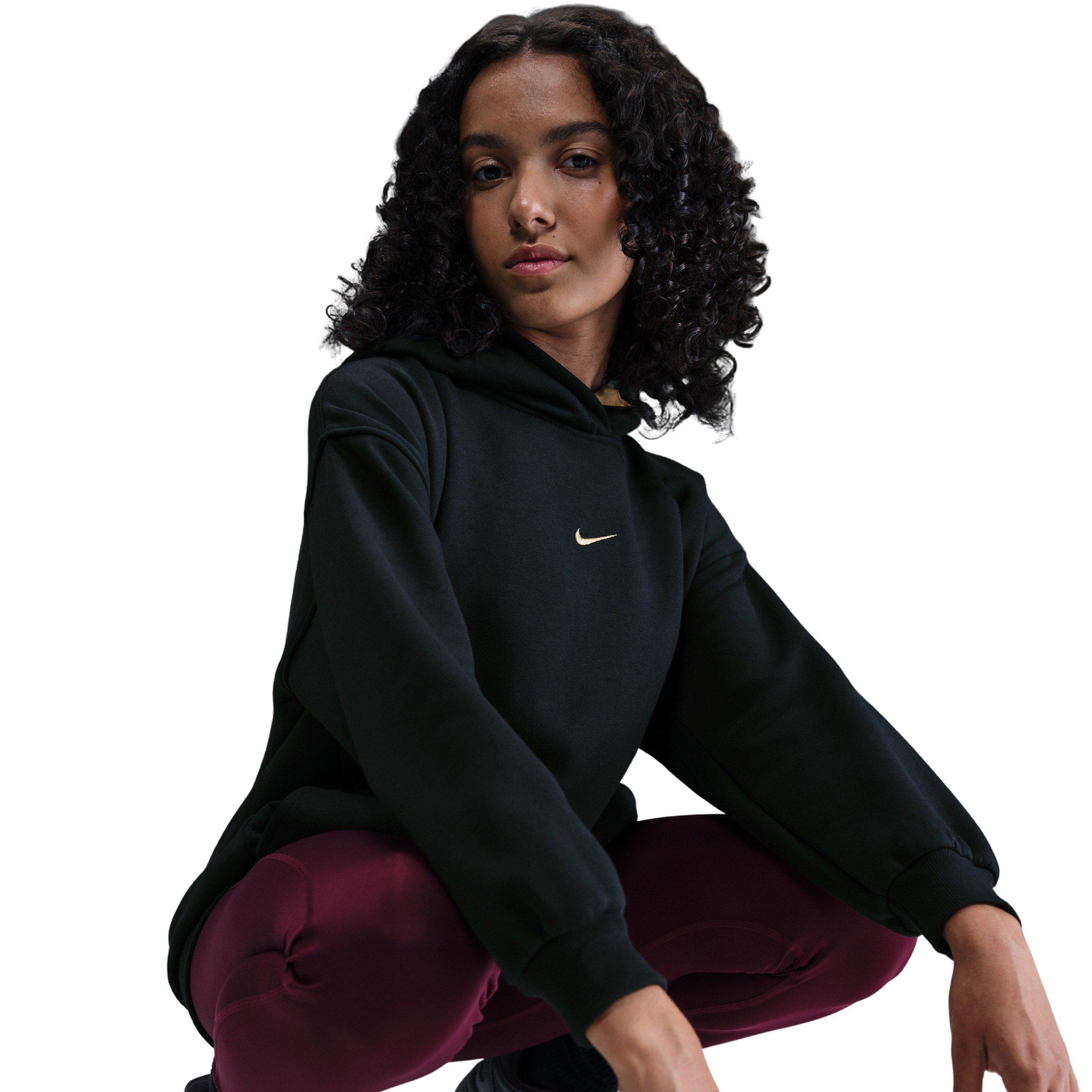 Nike Sportswear Club Fleece Big Girls' Black Oversized Hoodie