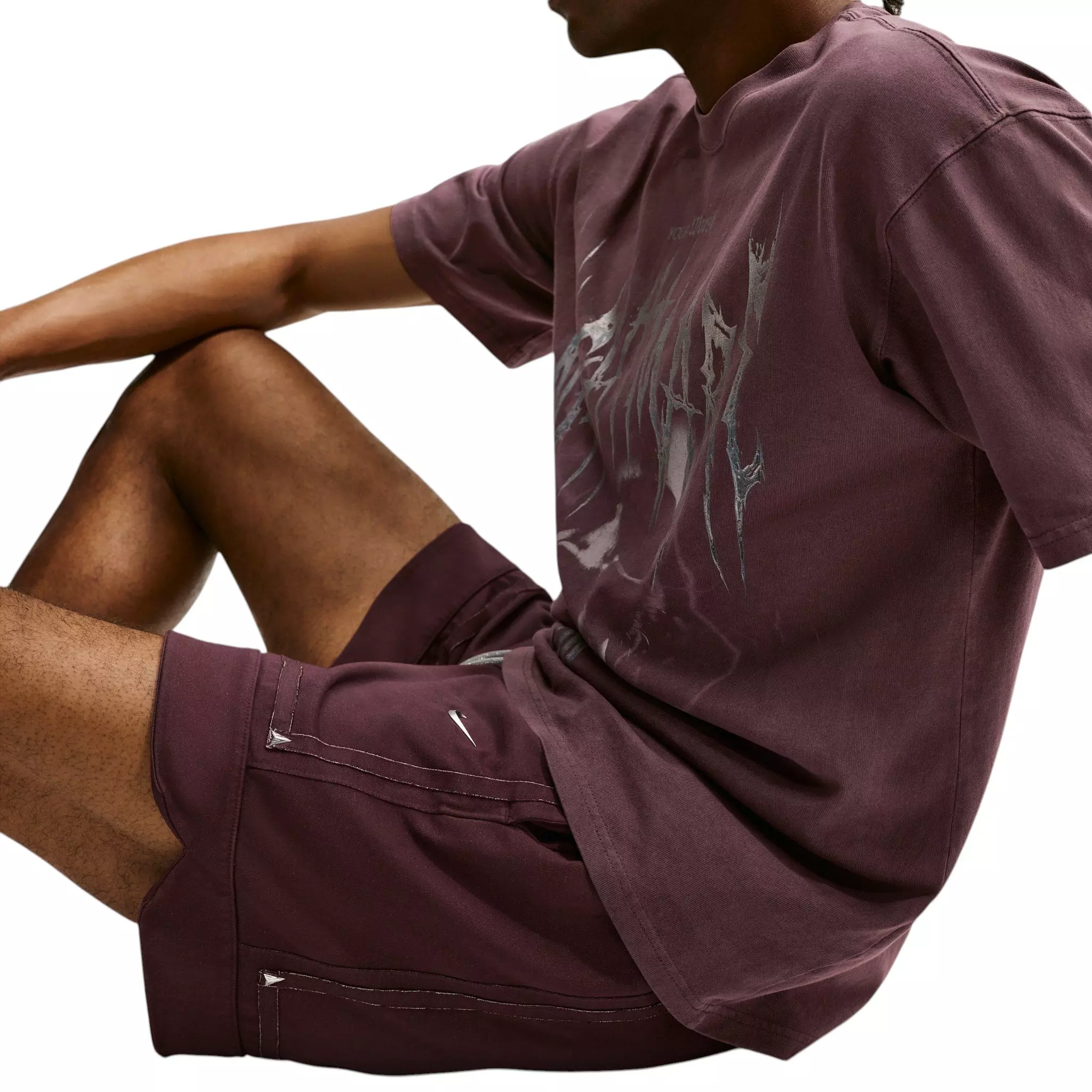 Nike Men's Ja Standard Issue 6" Basketball Shorts - Burgundy Crush - BURGUNDY