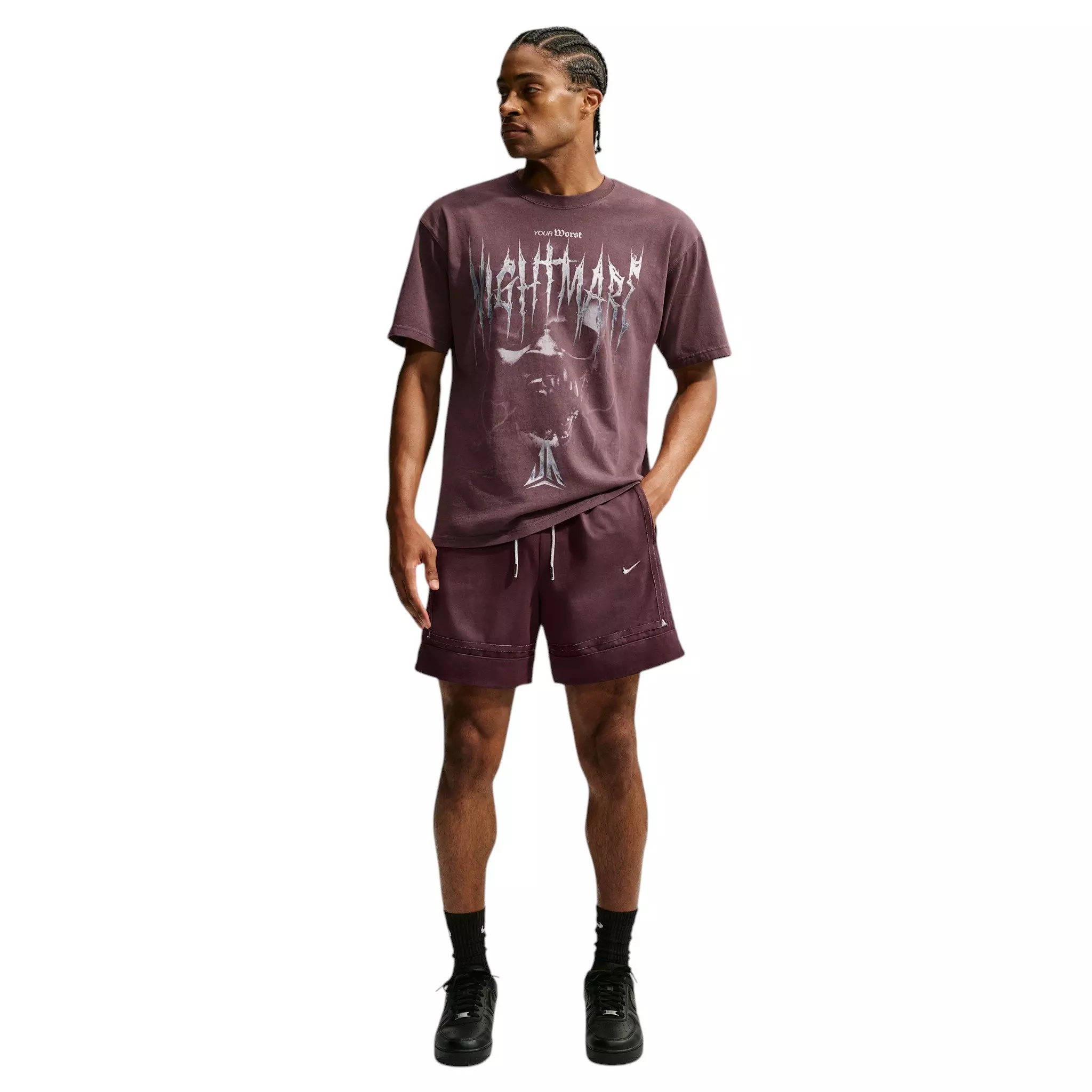 Nike Men's Ja Standard Issue 6" Basketball Shorts - Burgundy Crush - BURGUNDY