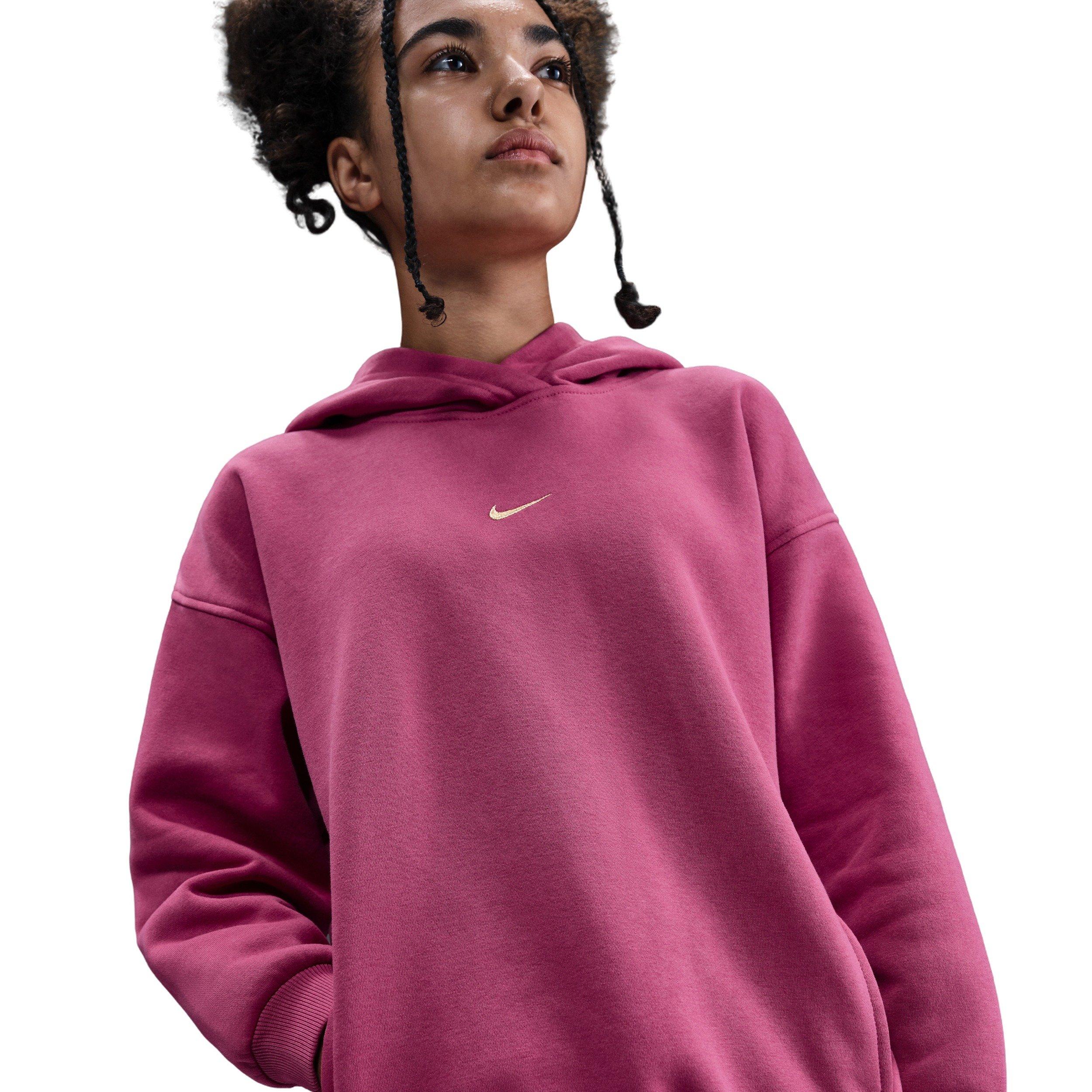 Nike Sportswear Club Fleece Big Girls' Beet Purple Oversized Hoodie