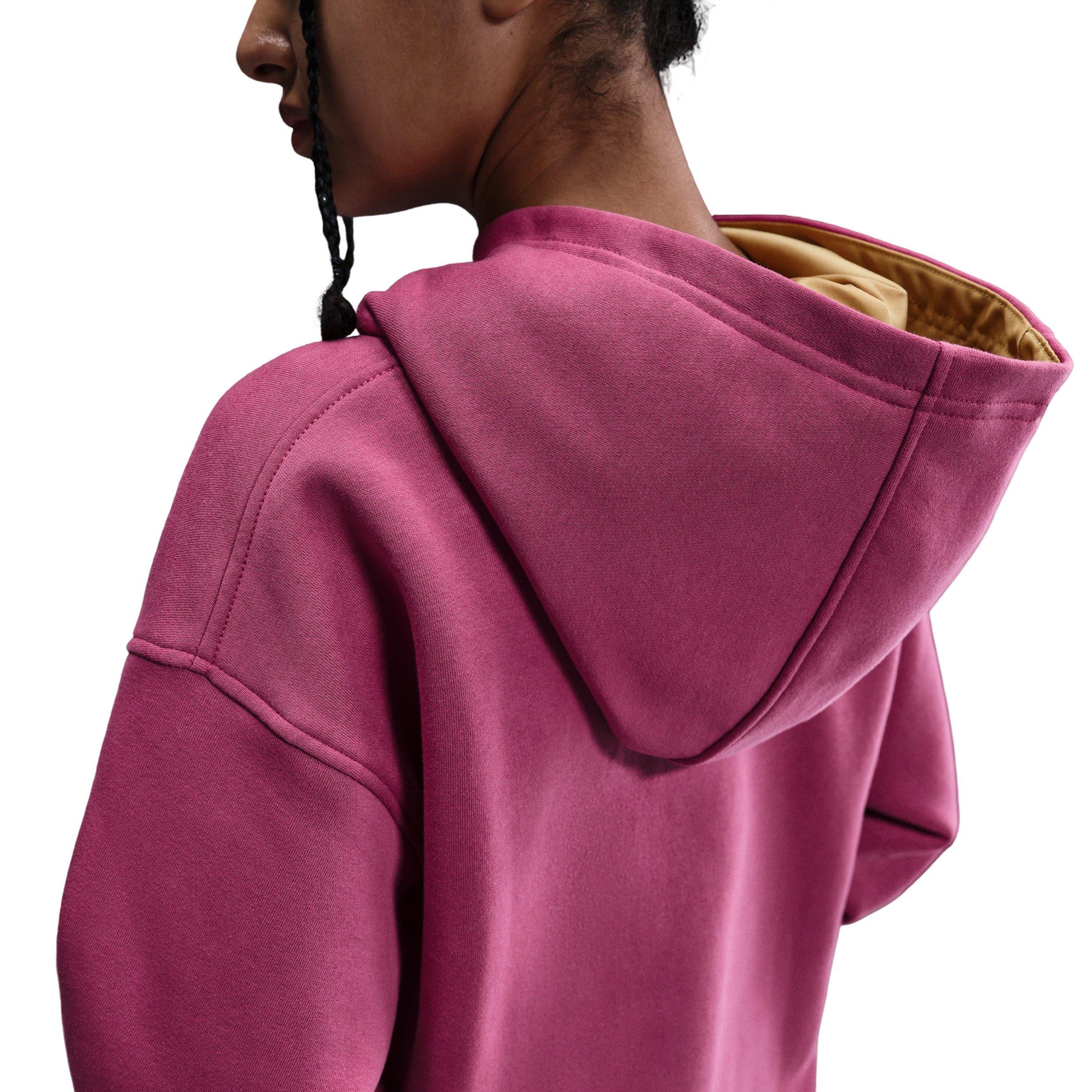 Nike Sportswear Club Fleece Big Girls' Beet Purple Oversized Hoodie