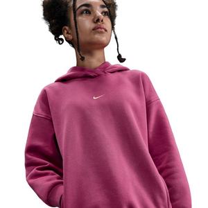 Nike Big Girls' Sportswear Club Fleece Oversized Hoodie -Beet Purple