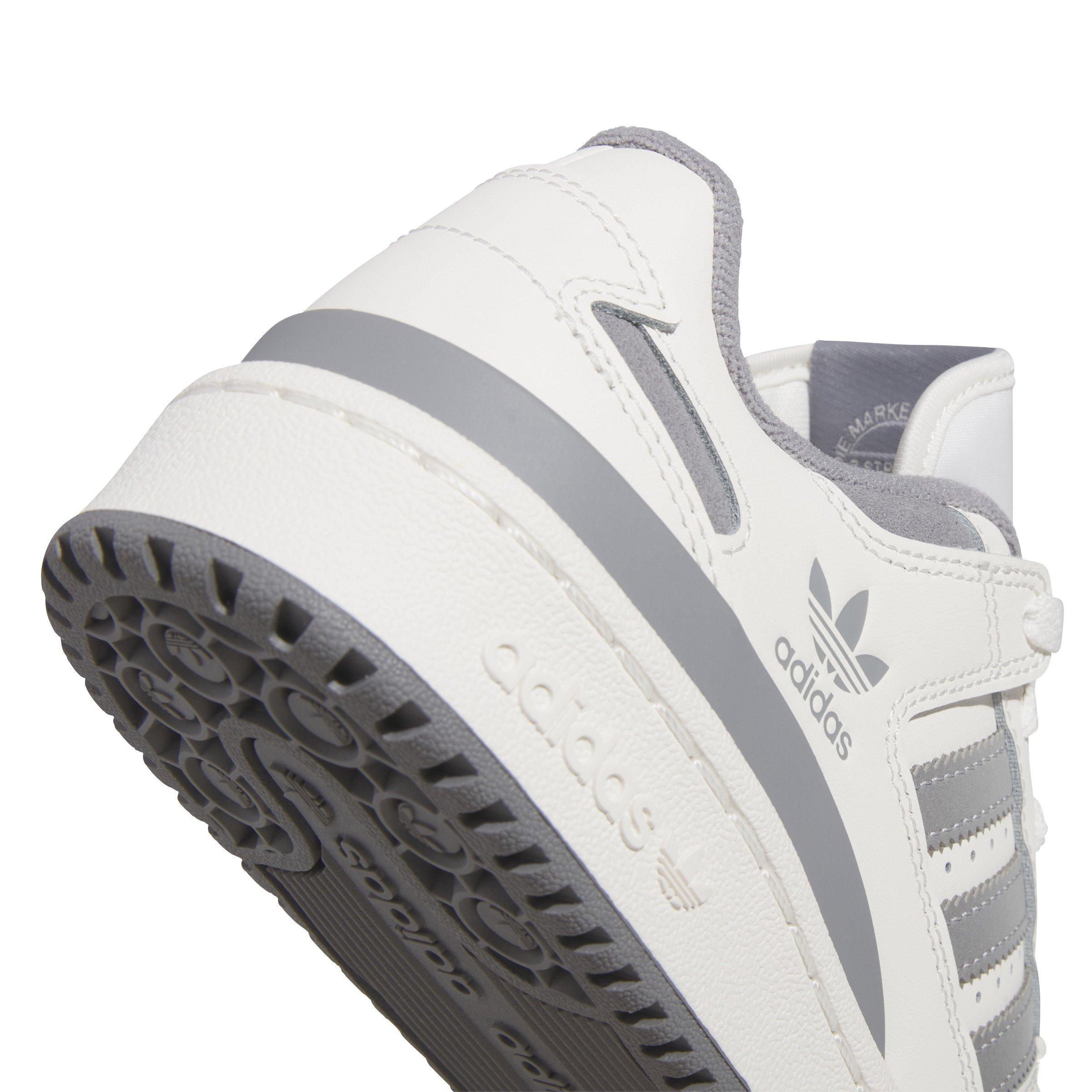 adidas Forum Low CL Grade School Boys' "Cloud White/Grey Three/Grey Two" Shoe