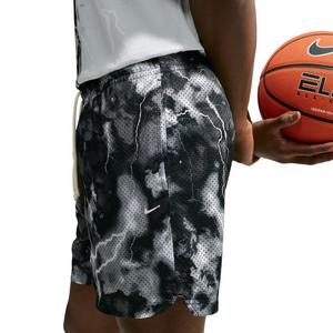 Nike Men's Standard Issue Marble Dri-FIT 5" Mesh Basketball Shorts - GREY