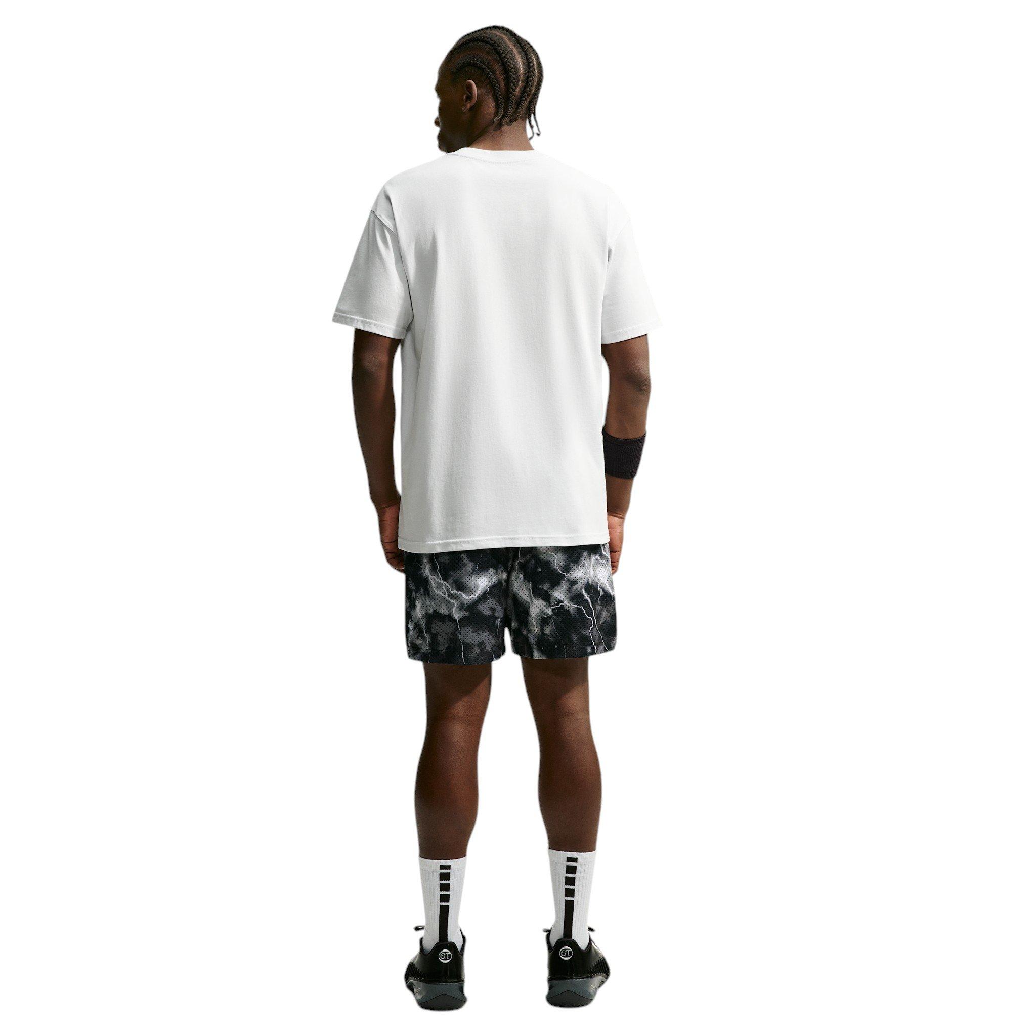 Nike Men's Standard Issue Marble Dri-FIT 5" Mesh Basketball Shorts - GREY