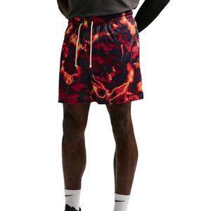 Nike Men's Standard Issue Marble Dri-FIT 5" Mesh Basketball Shorts - RED