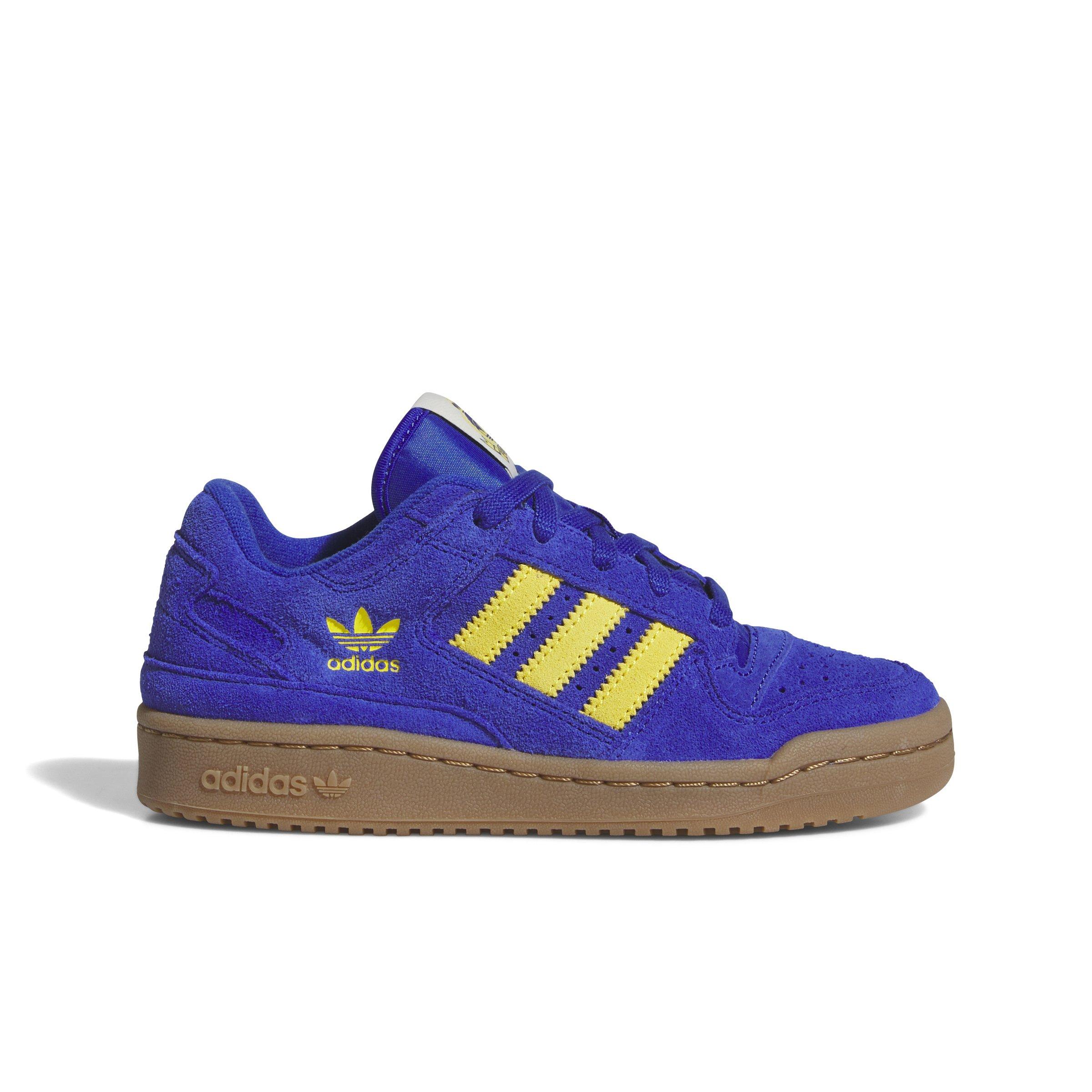 adidas Forum Low CL "Semi Lucid Blue/Yellow/Gum M2" Grade School Boys' Shoe - BLUE/YELLOW/GUM