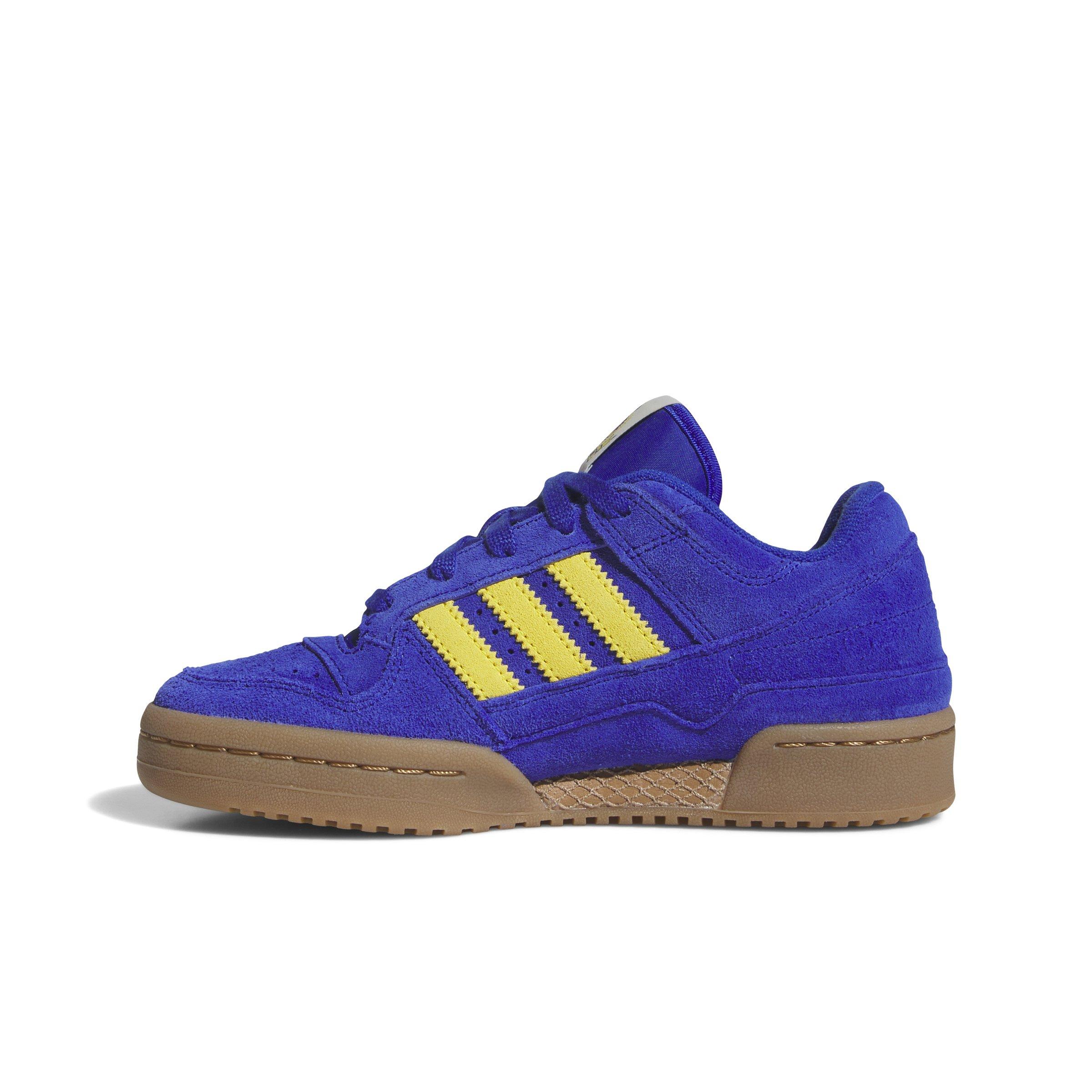 adidas Forum Low CL Grade School Boys' "Semi Lucid Blue/Yellow/Gum M2" Shoe