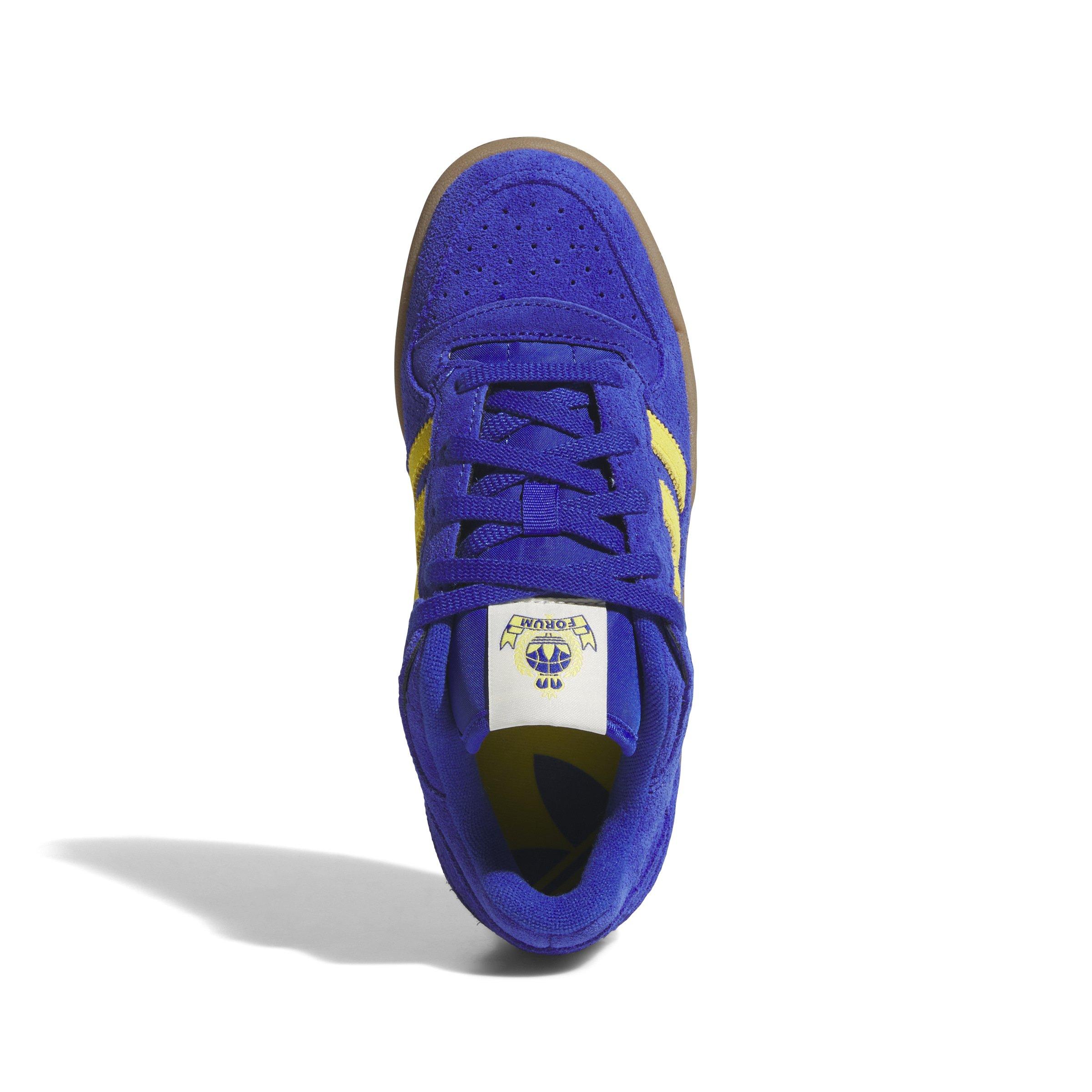 adidas Forum Low CL Grade School Boys' "Semi Lucid Blue/Yellow/Gum M2" Shoe