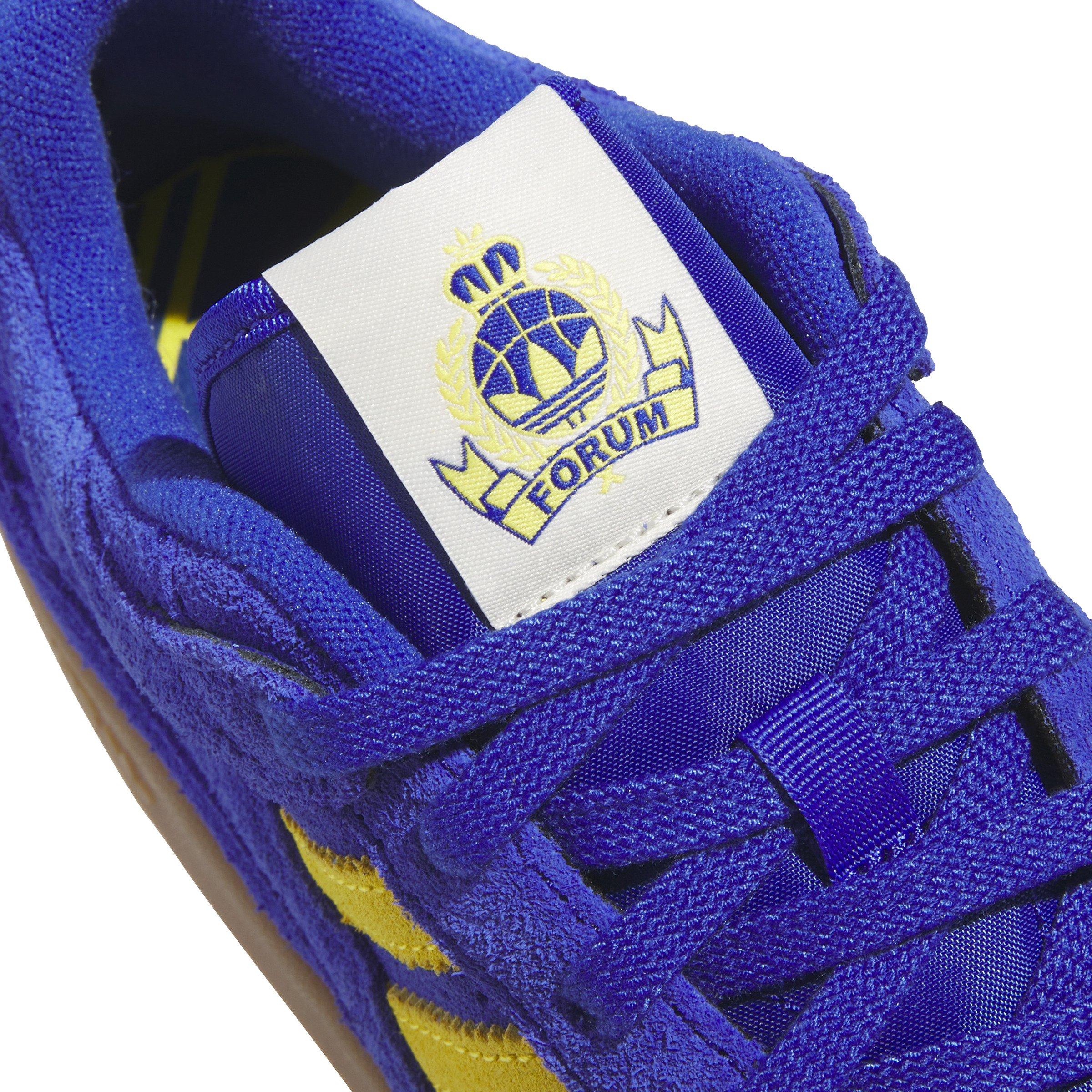 adidas Forum Low CL Grade School Boys' "Semi Lucid Blue/Yellow/Gum M2" Shoe