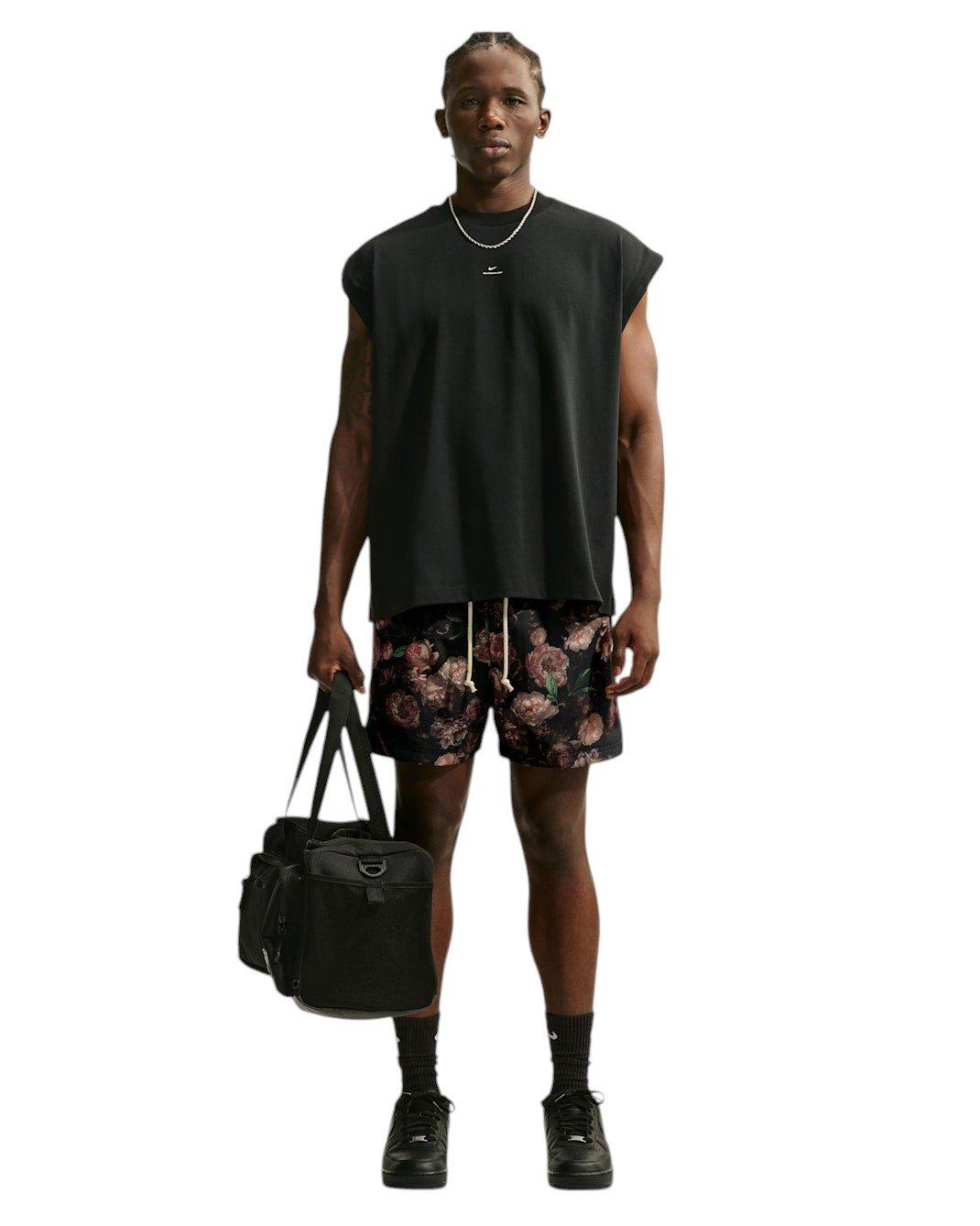 Nike Men's Standard Flower Issue Dri-FIT 5" Basketball Shorts - BLACK