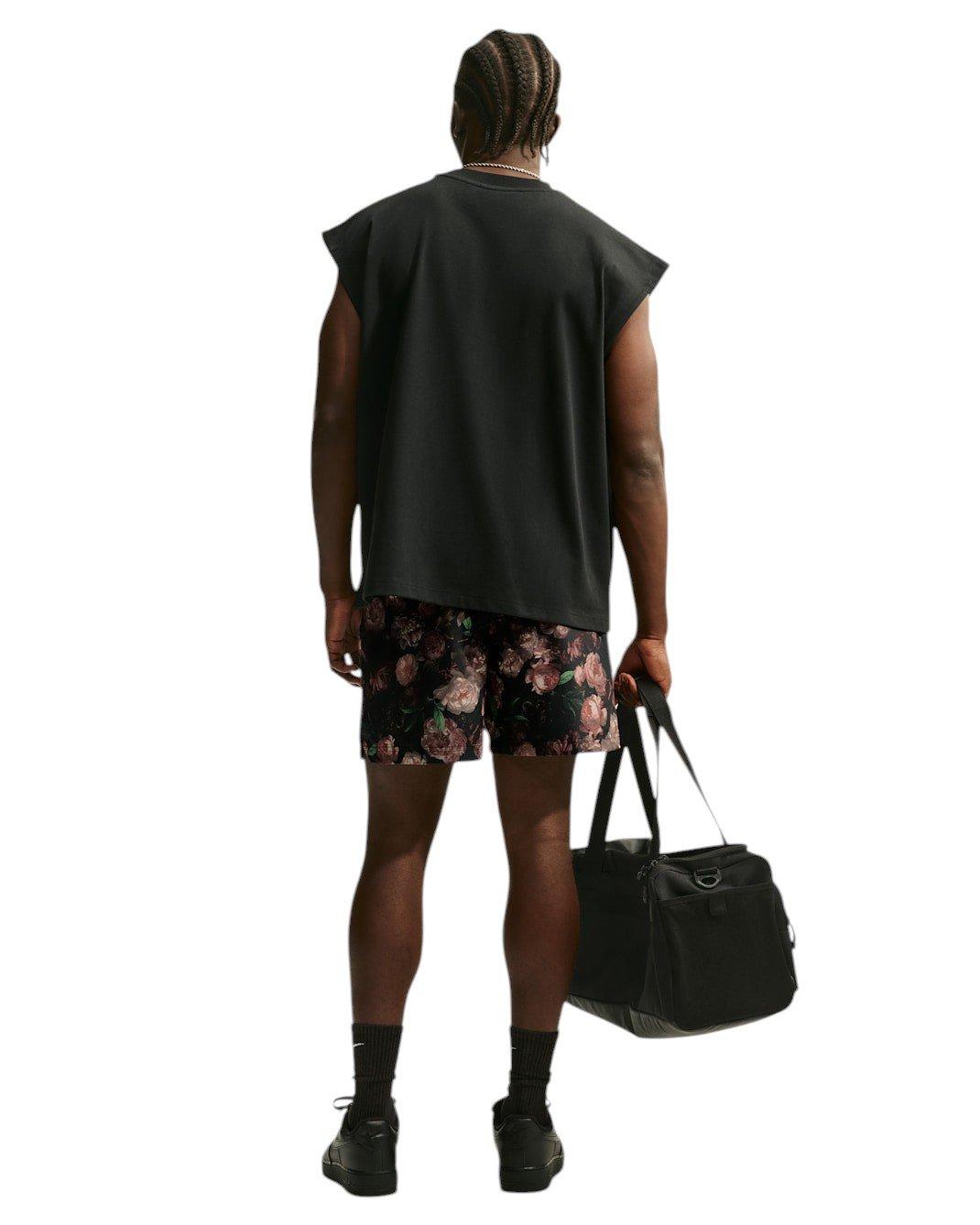 Nike Men's Standard Flower Issue Dri-FIT 5" Basketball Shorts - BLACK