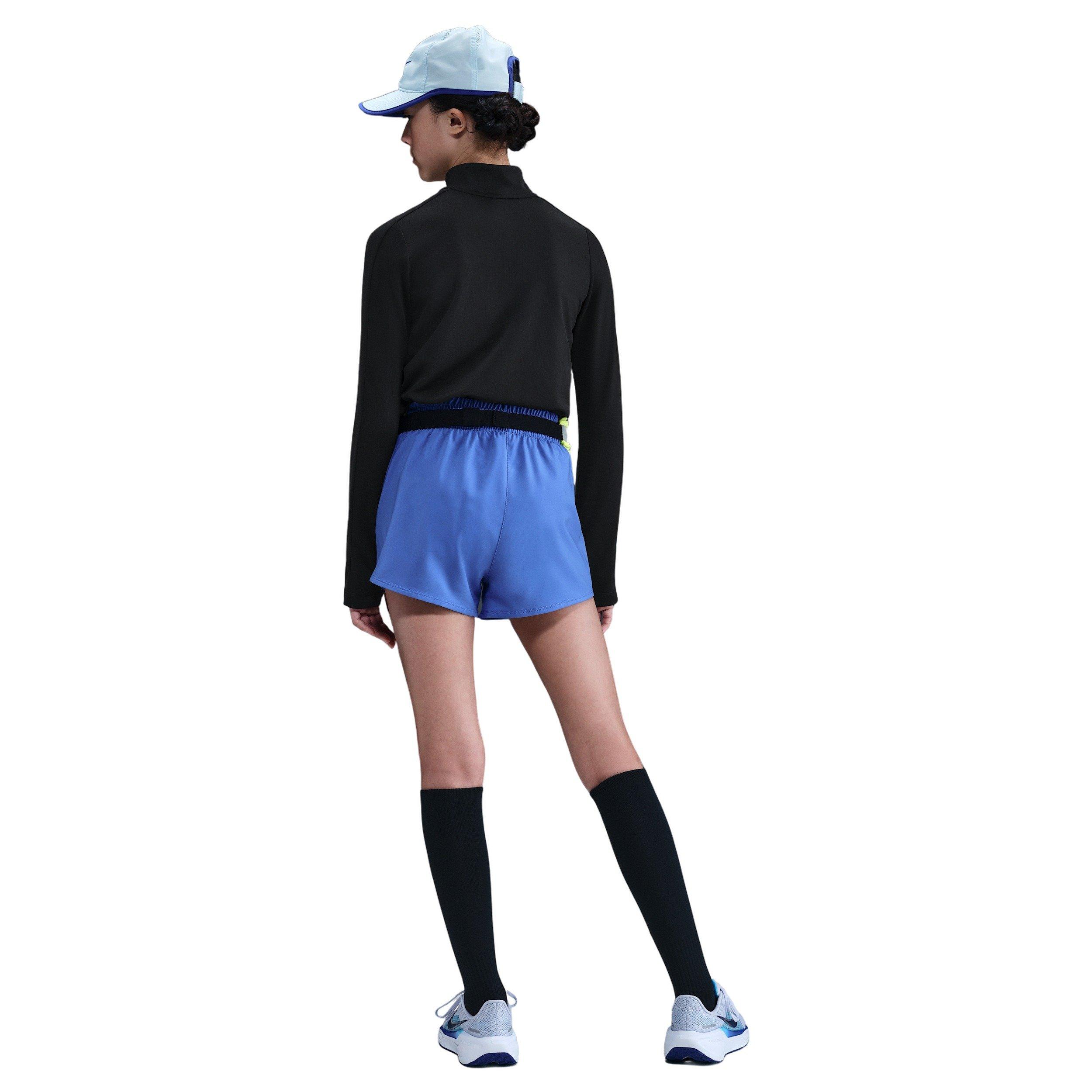 Nike Pro Dri-FIT 1/4-Zip Big Girls' Black Top