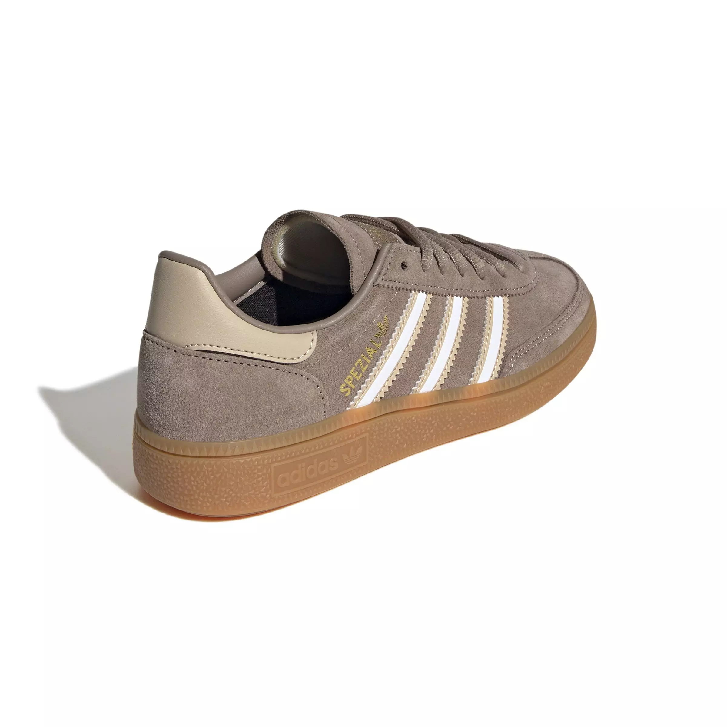 adidas Originals Handball Spezial "Chalky Brown/Ftwr White/Magic Beige" Grade School Boys' Shoe - BROWN/WHITE/BEIGE