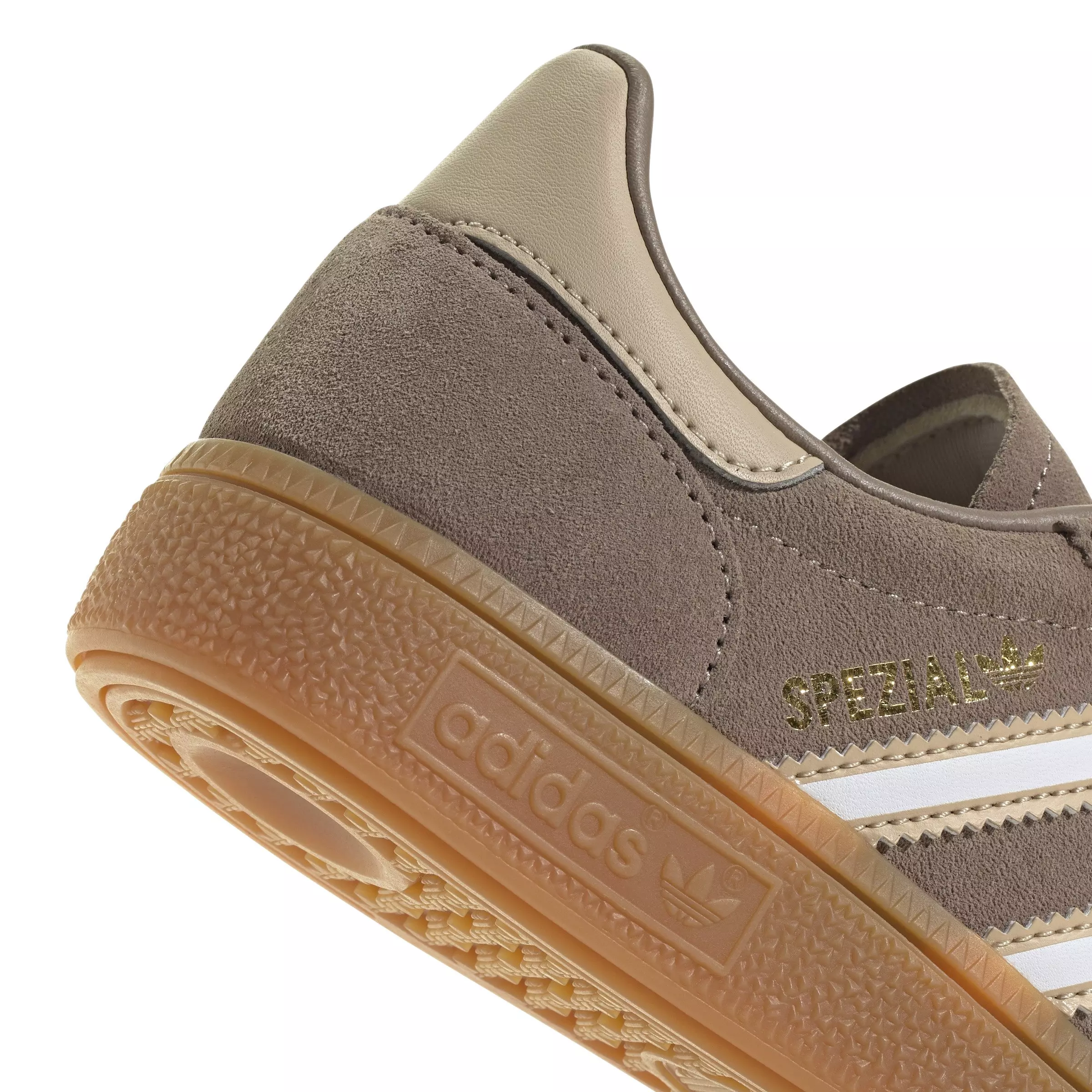 adidas Originals Handball Spezial "Chalky Brown/Ftwr White/Magic Beige" Grade School Boys' Shoe - BROWN/WHITE/BEIGE