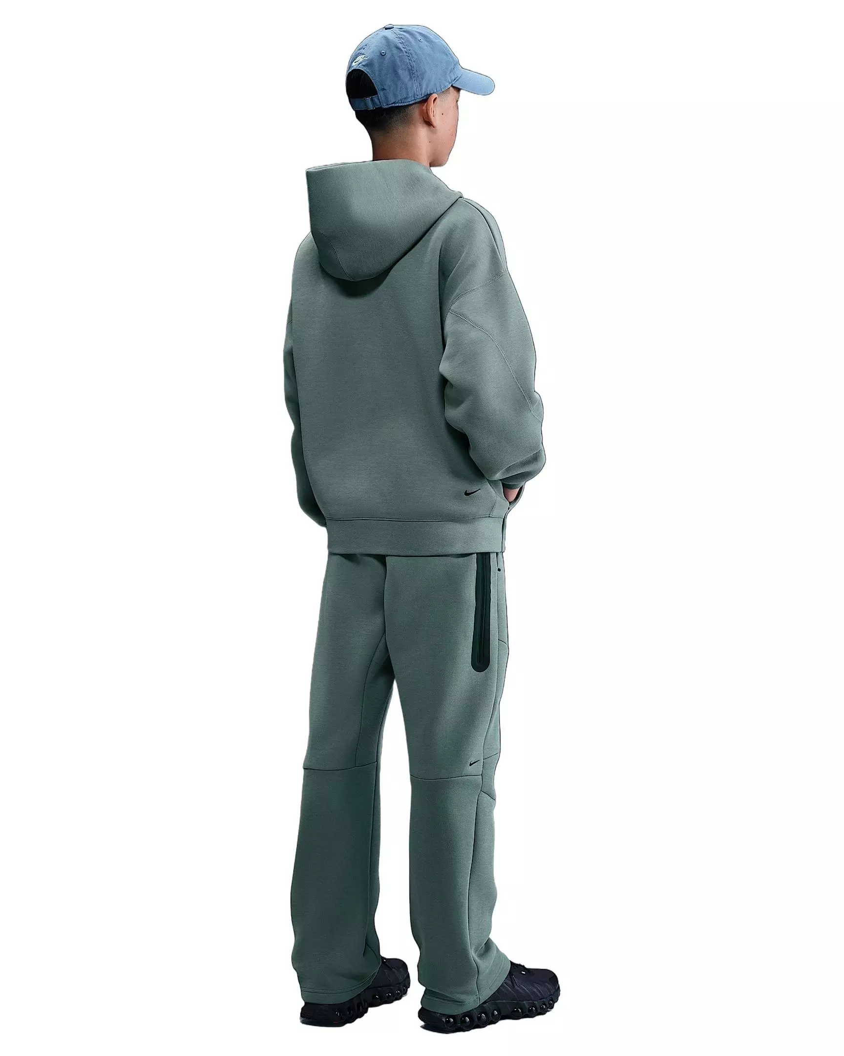 Nike Big Boys' Sportswear Tech Fleece Open-Hem Pants - Green - GREEN