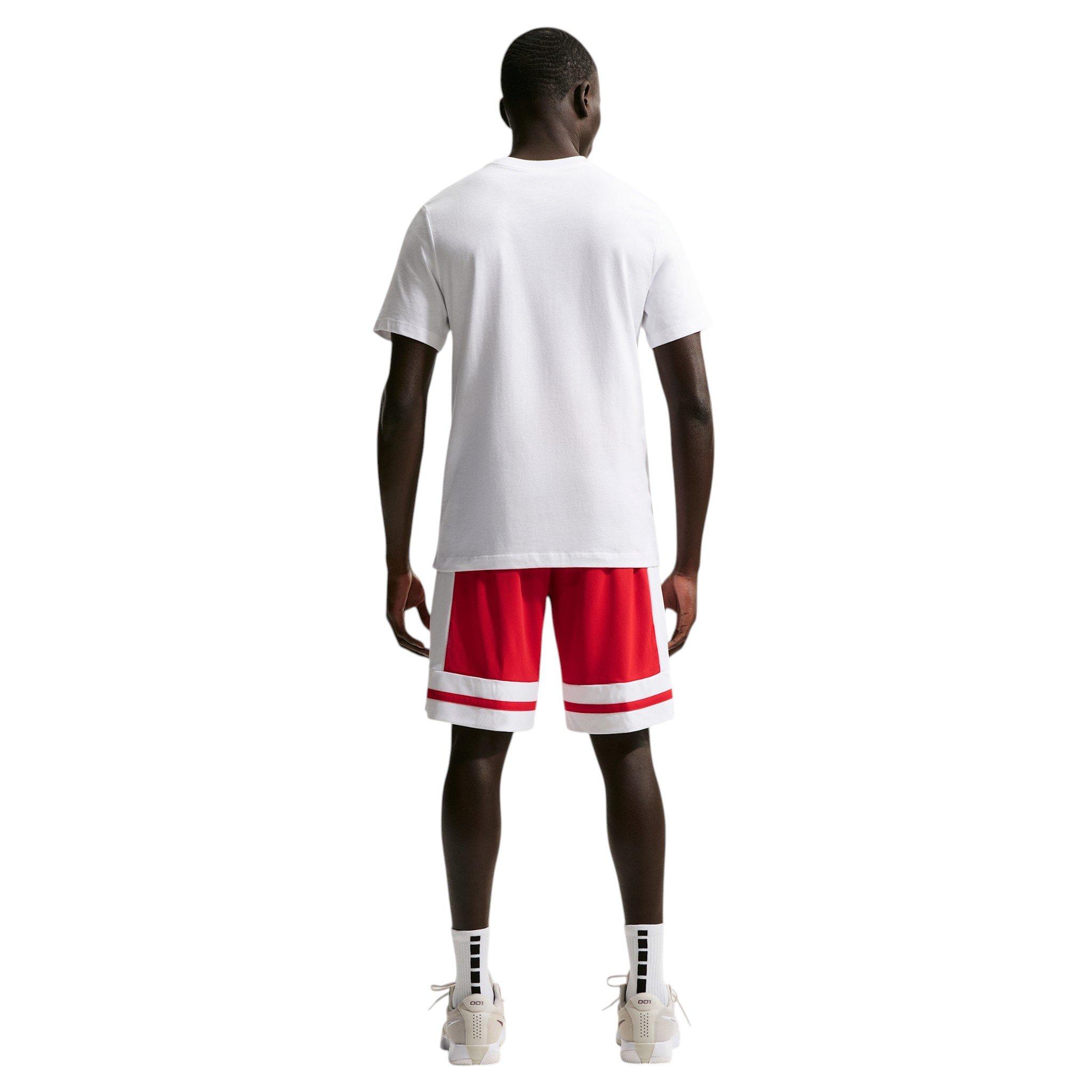 Nike Men's Dri-FIT 10" Game Classic Basketball Shorts - University Red/White/University Red/White - RED/WHITE/RED/WHITE