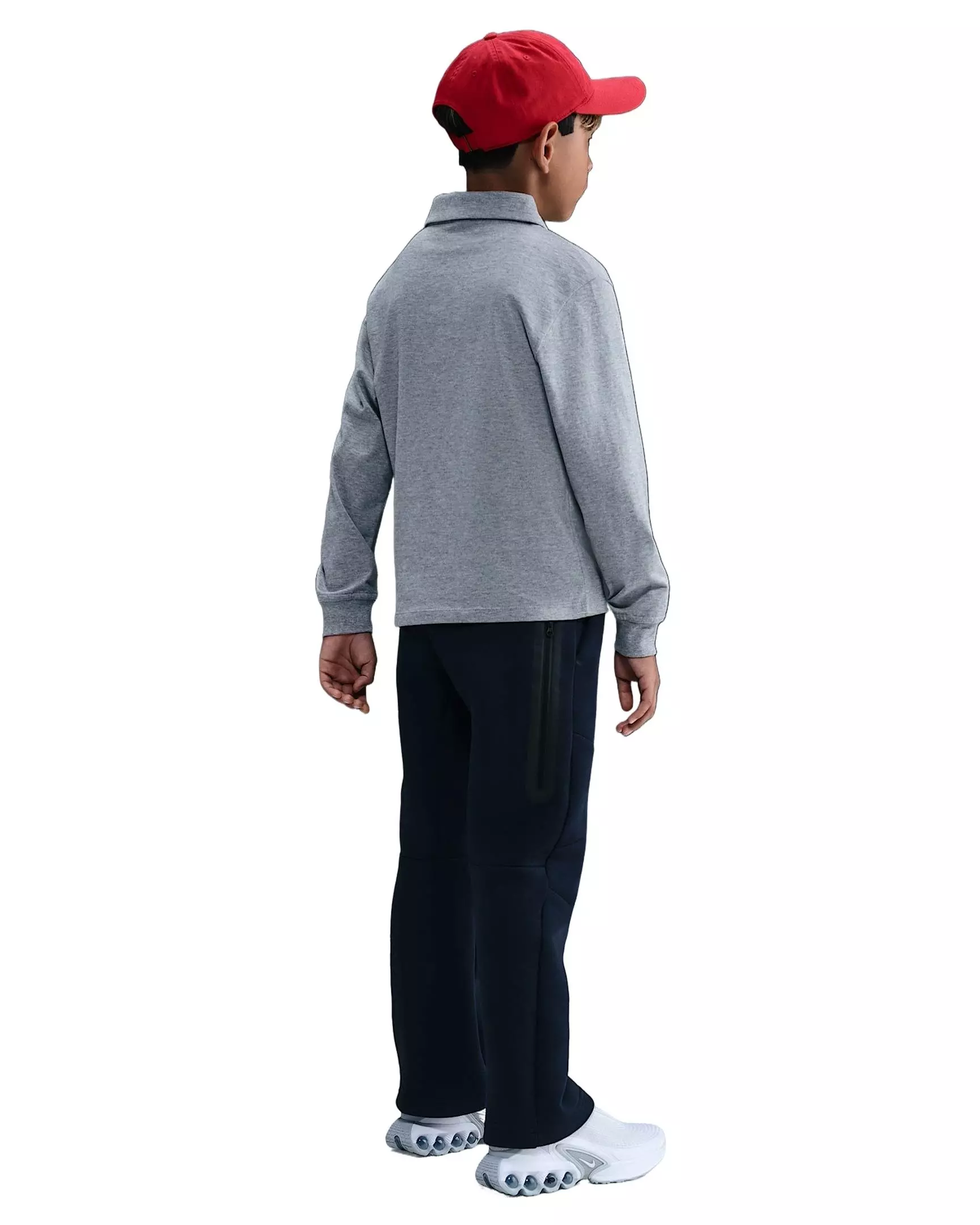 Nike Big Boys' Sportswear Tech Fleece Open-Hem Pants -Blue - BLUE