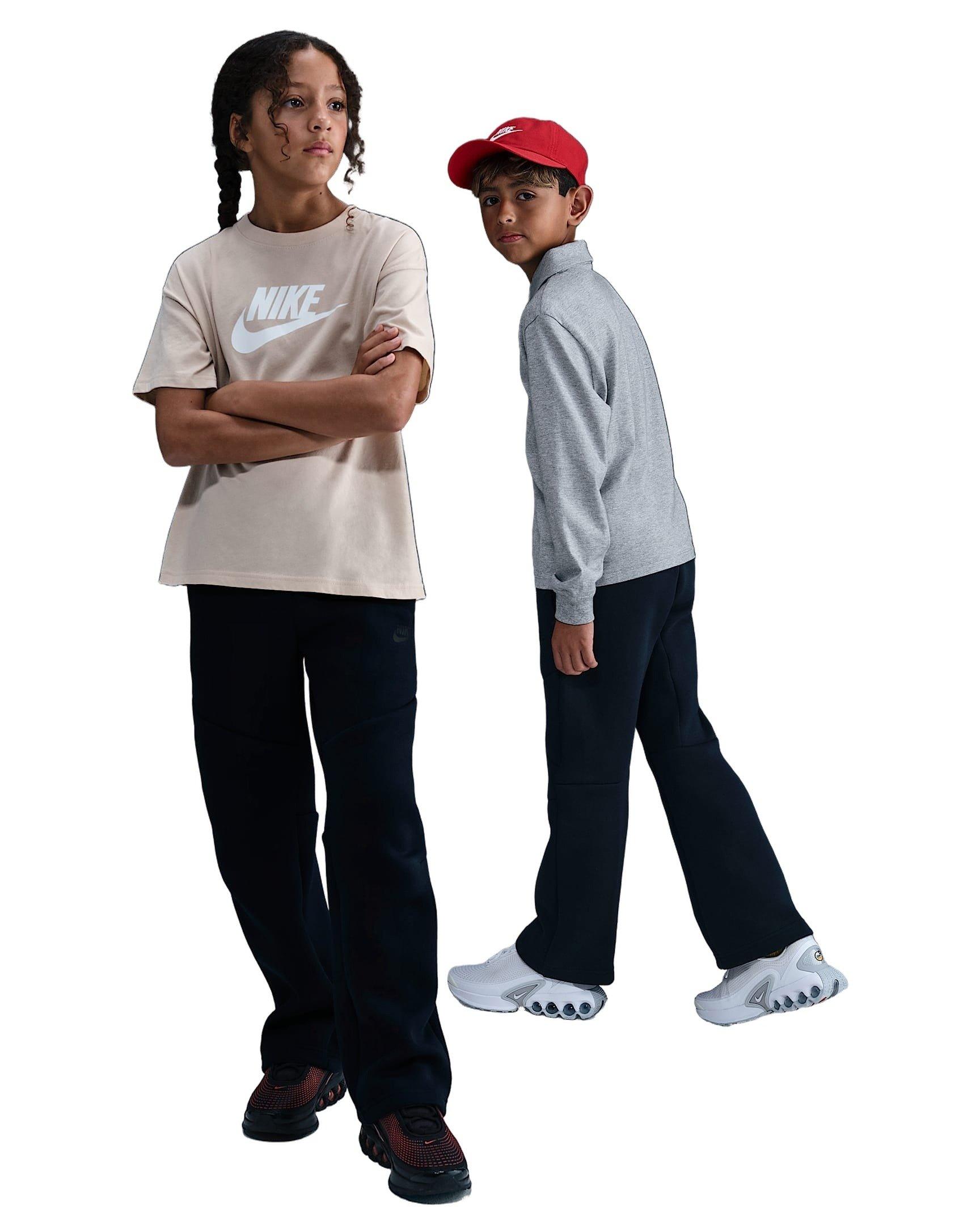 Nike Sportswear Tech Fleece Big Boys' Blue Open-Hem Pants